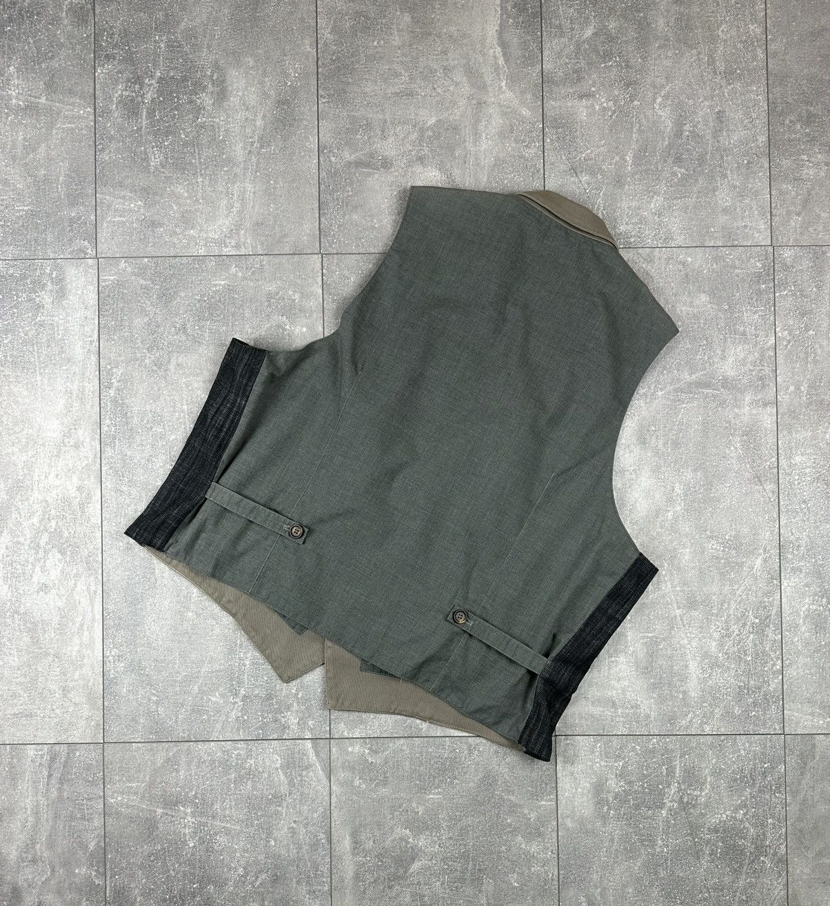 Eleventy Eleventy Mens Luxury Taupe Stretch Trim Vest Size US XXL / EU 58 / 5 - 8 Thumbnail