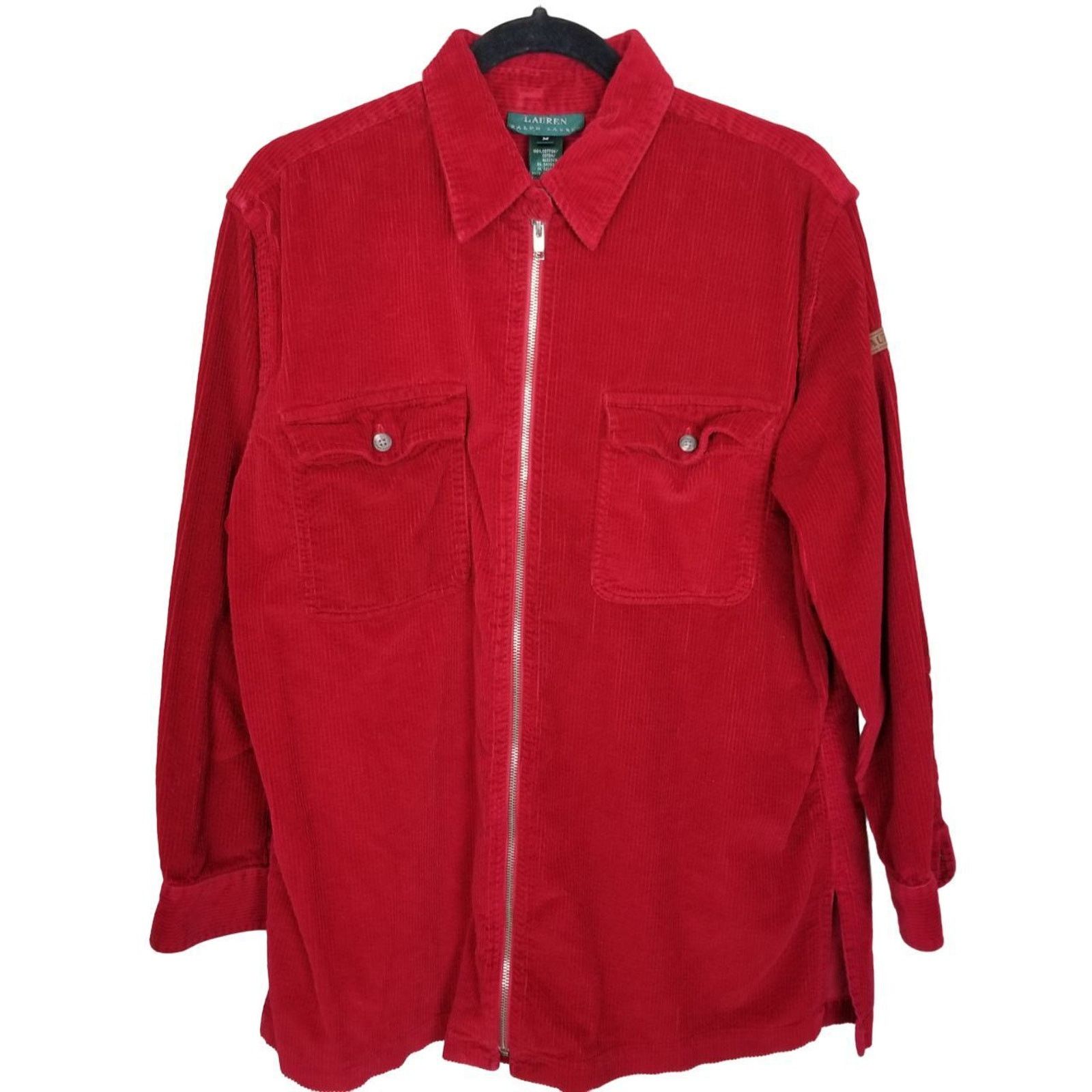 Lauren Ralph Lauren Lauren Ralph Lauren Womens Full Zip Corduroy Shacket Classic Size M / US 6-8 / IT 42-44 - 1 Thumbnail