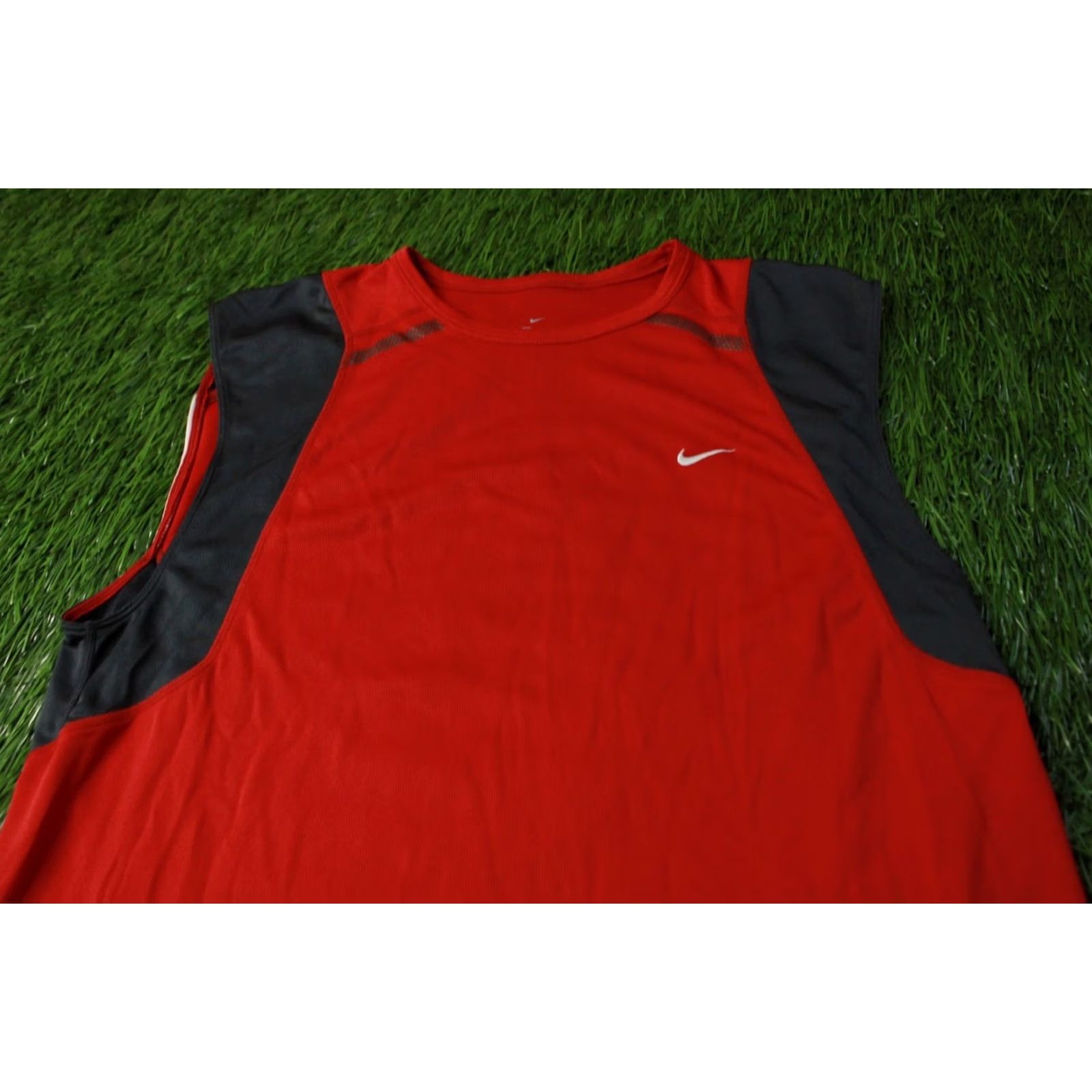 Nike VINTAGE NIKE DRI-FIT TRAINING VEST JERSEY SHIRT M 2005 Red and Gray Mens Size US M / EU 48-50 / 2 - 3 Thumbnail
