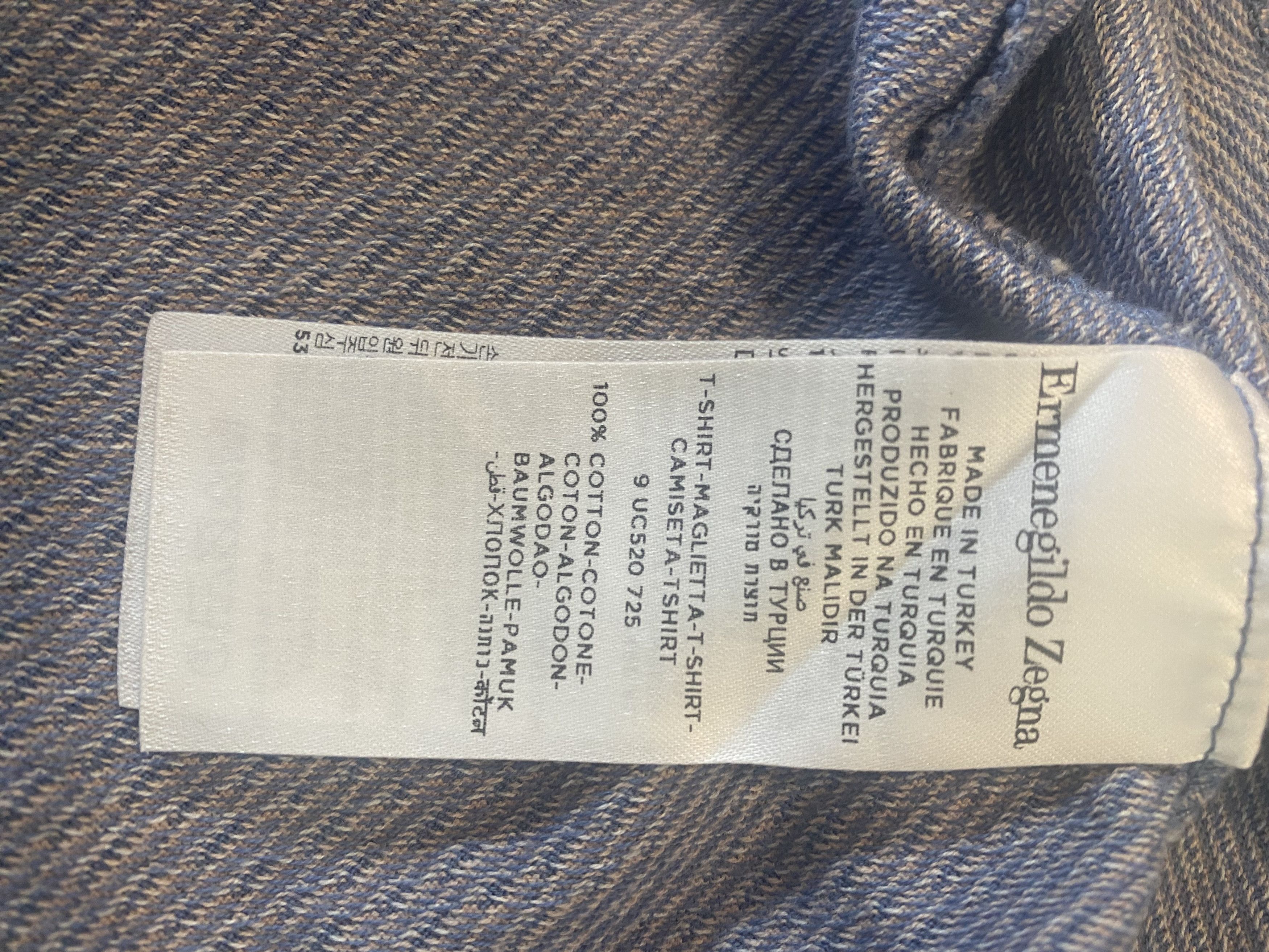 Ermenegildo Zegna Ermenegildo Zegna Blue Pattern Polo M 50 Size US M / EU 48-50 / 2 - 5 Thumbnail