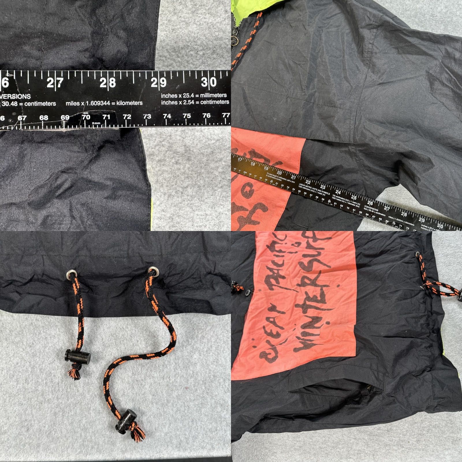 Ocean Pacific VINTAGE Ocean Pacific Wintersurf Jacket Mens M Black Nylon Anorak Size US M / EU 48-50 / 2 - 8 Thumbnail