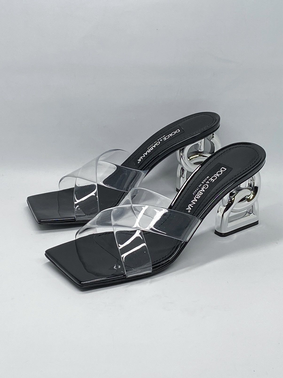 Dolce & Gabbana Dolce&Gabbana DG Heel PVC Mules size 37.5 Size US 7.5 / IT 37.5 - 6 Thumbnail