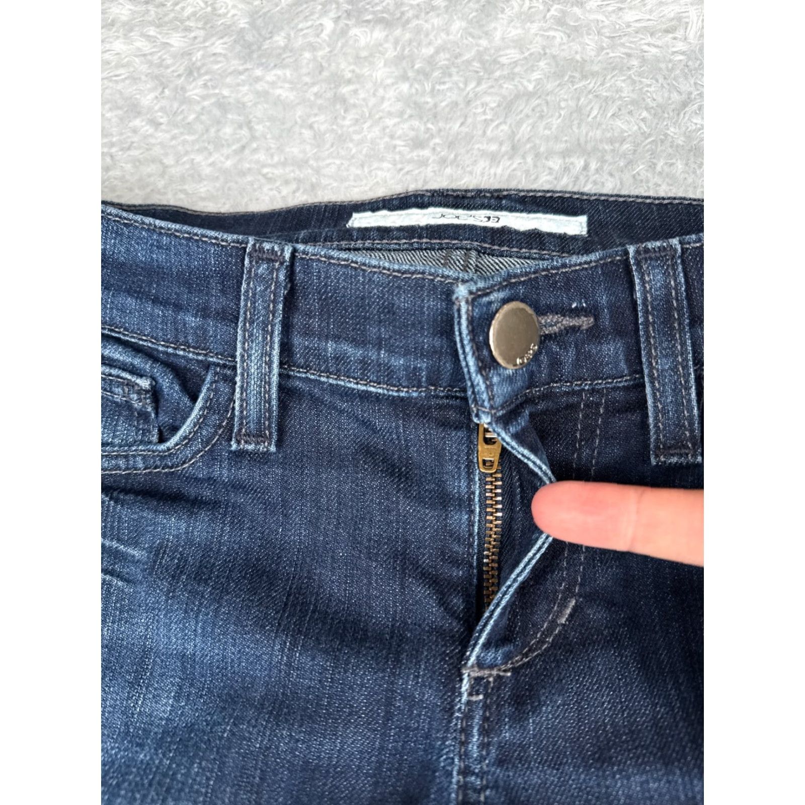 Vintage Joe's Jeans Women Jeans Size 25 Blue Provocateur Bootcut Low Rise 28x28 Denim Distressed Size 42" / US 20 - 5 Thumbnail