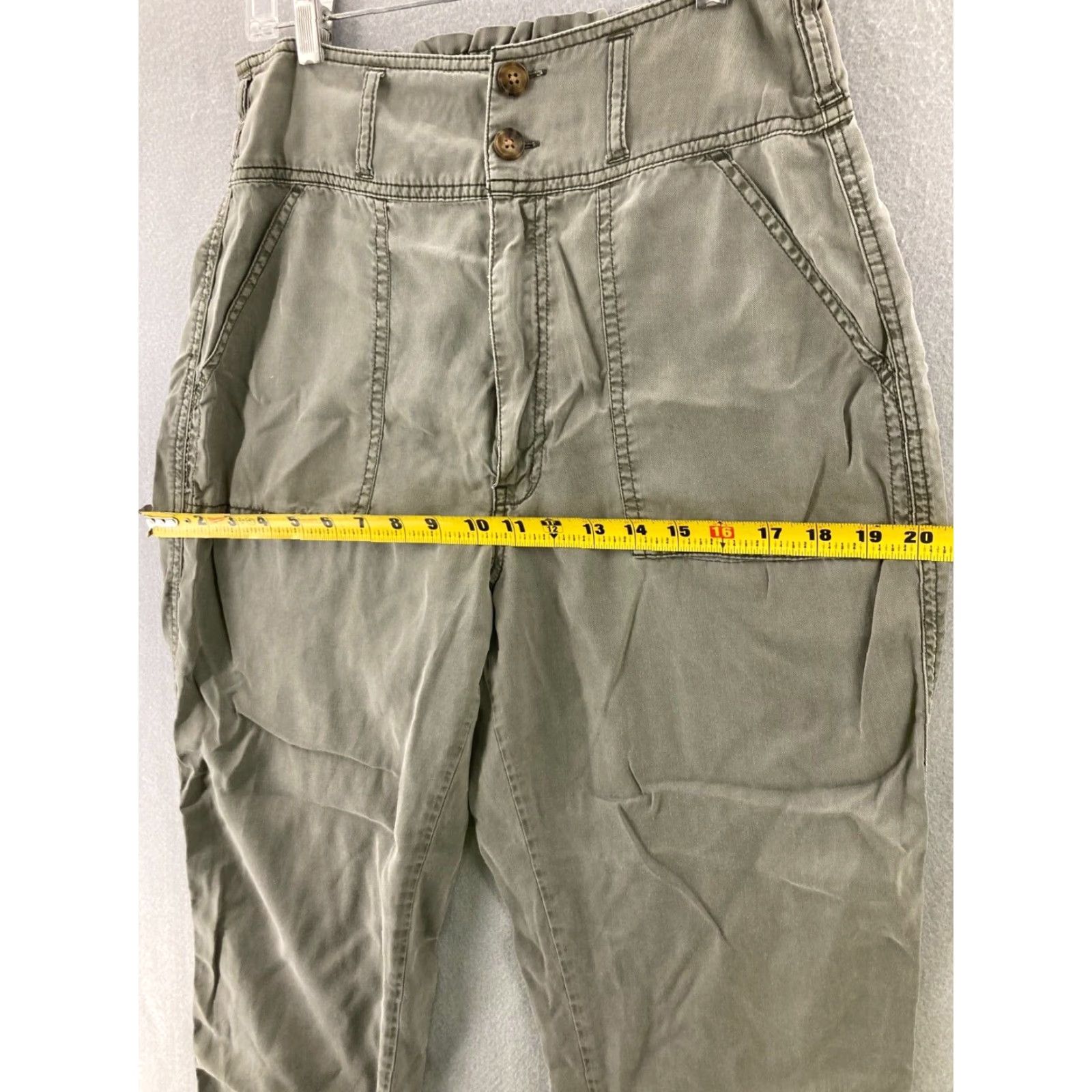 Abercrombie & Fitch VINTAGE Abercrombie & Fitch Pants Women M Gray Elastic Waist Ankle Hiking 90s Mens? Womens Size 32" / US 10 / IT 46 - 3 Thumbnail