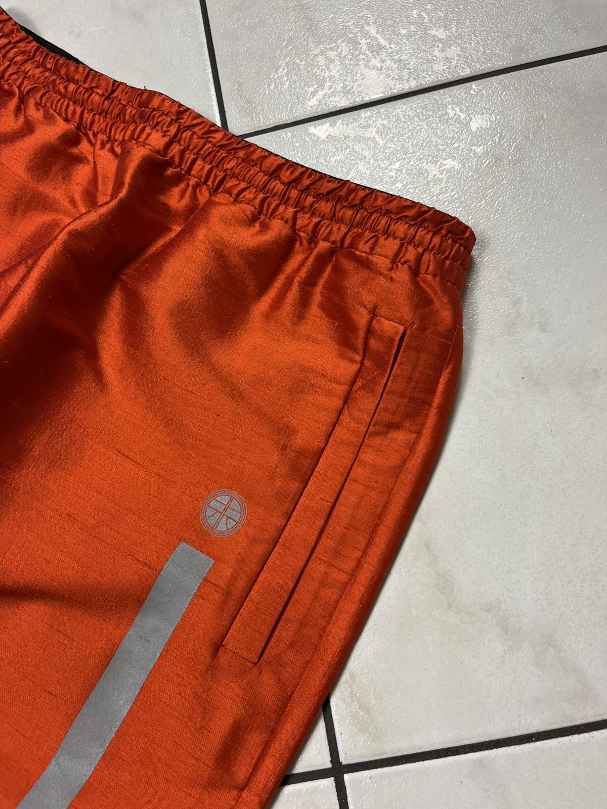 Astrid Andersen × Designer Astrid Andersen silk silver tape track pants reflective Size US 32 / EU 48 - 12 Thumbnail