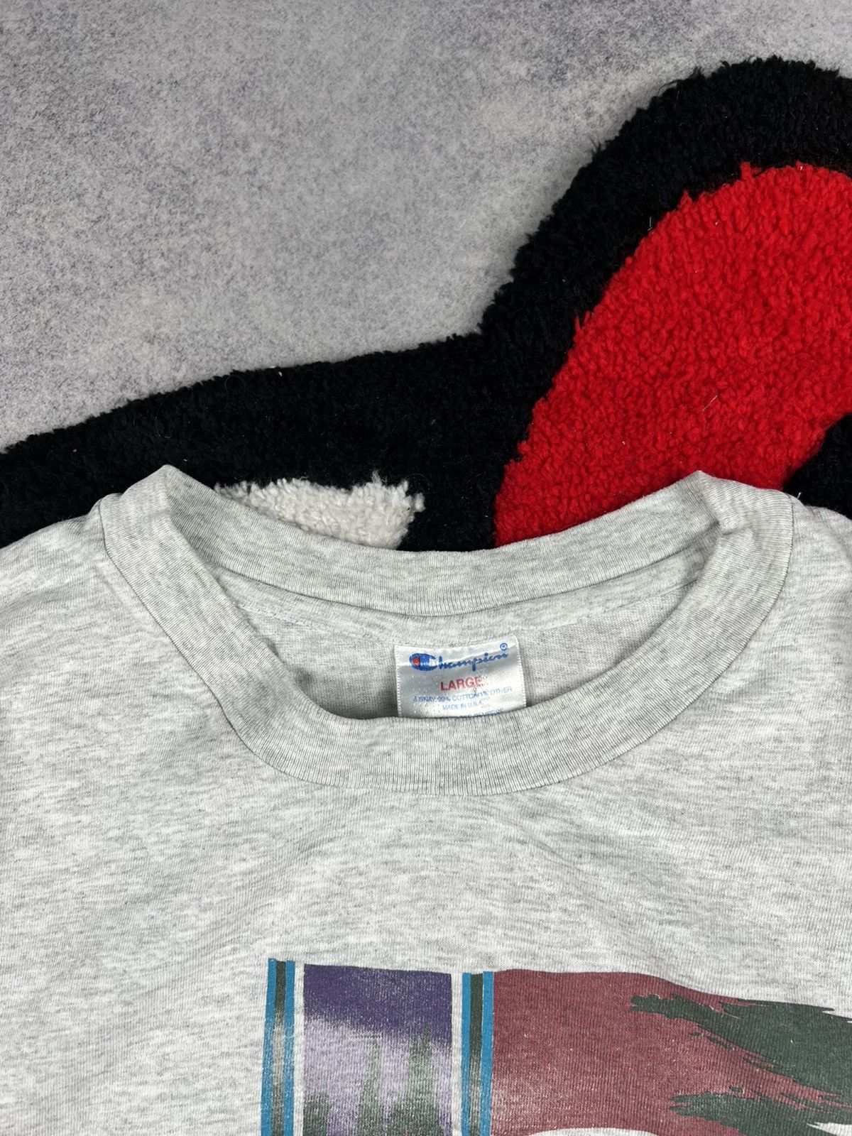 Champion Vintage Champion 90s USA Single Stitch Y2K Tee Shirt Size US L / EU 52-54 / 3 - 8 Thumbnail
