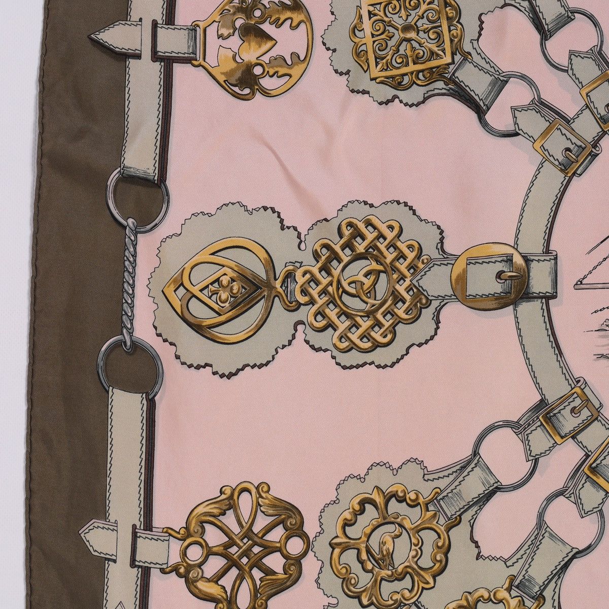 Hermes Hermes Paris Vintage Silk Scarf Horse Guivreries F. De la Pe Size ONE SIZE - 5 Thumbnail