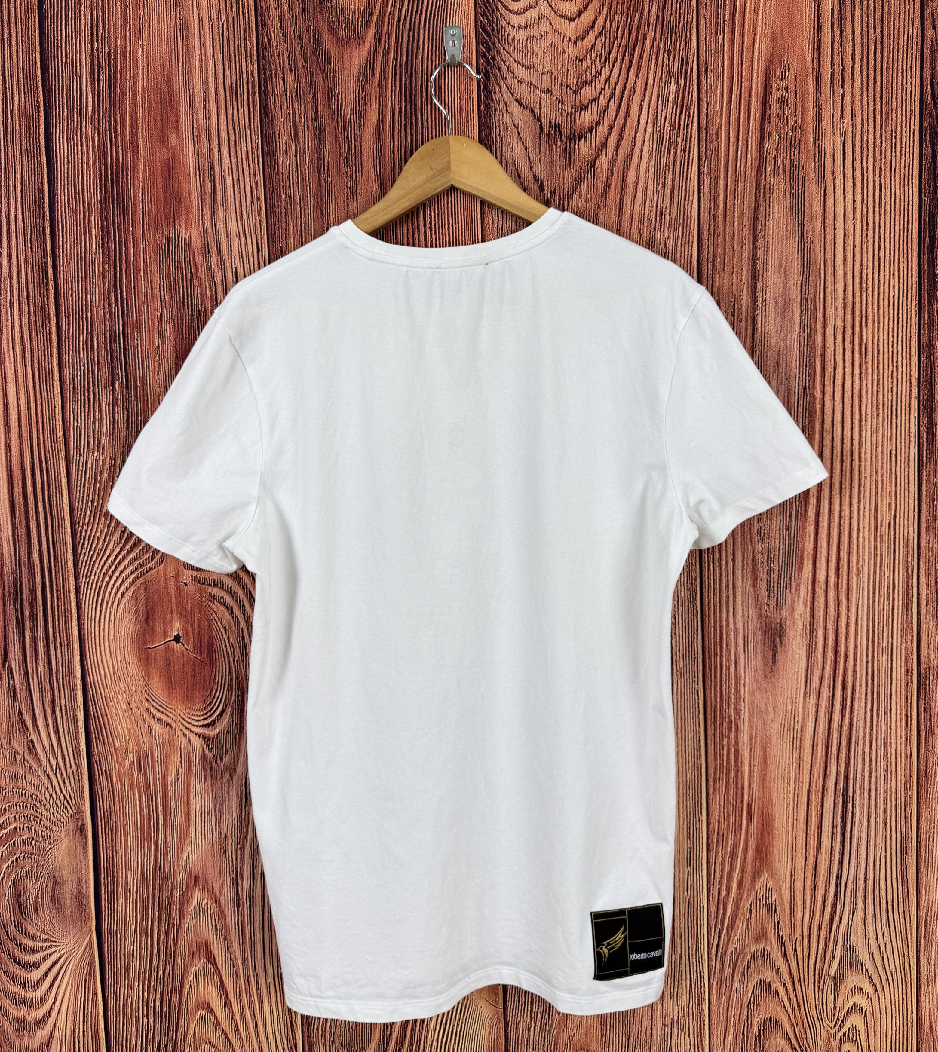 Roberto Cavalli Roberto Cavalli Sport Print White Tee Shirt Size US L / EU 52-54 / 3 - 4 Thumbnail