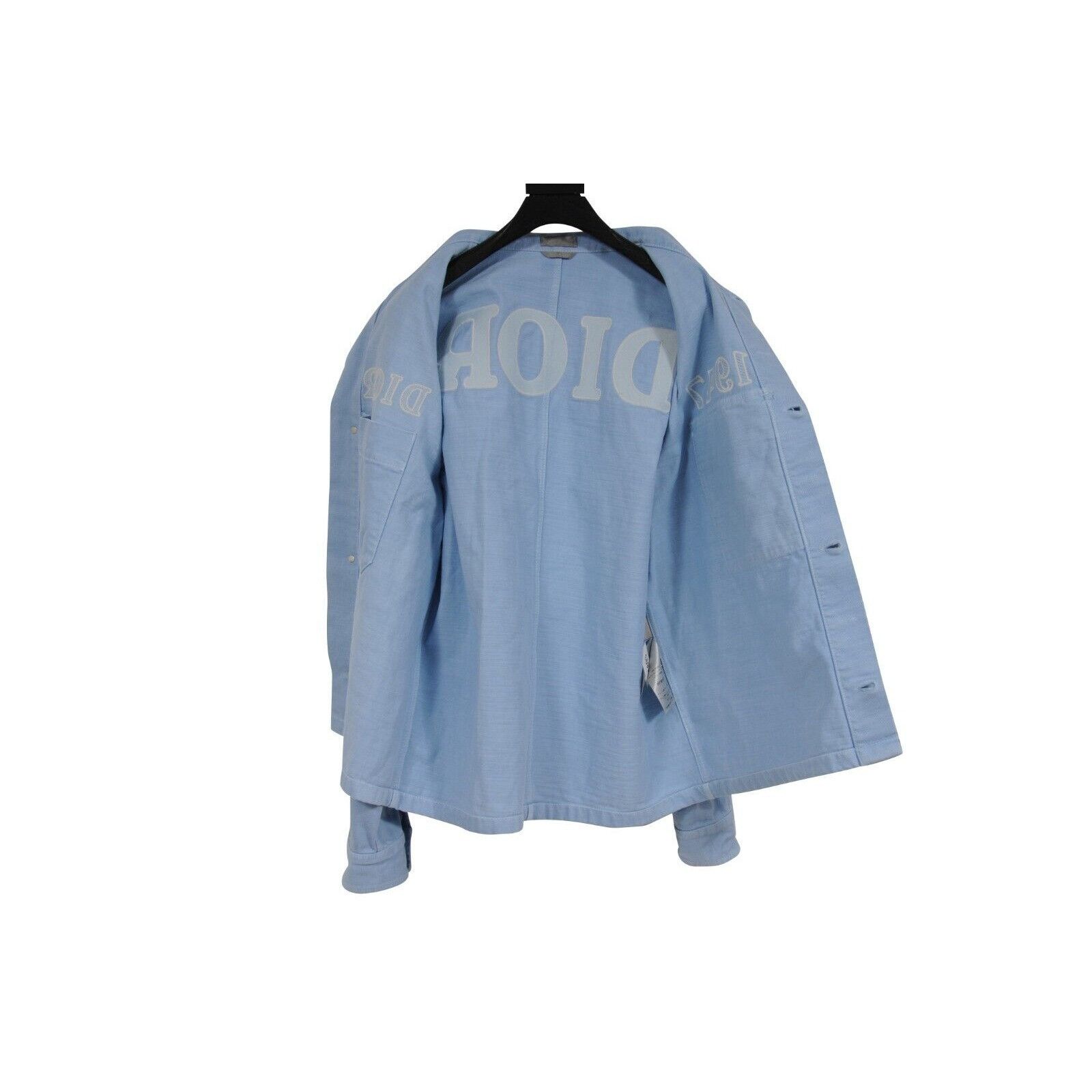 Dior Logo Denim Jacket Light Blue White - 01693 Size US M / EU 48-50 / 2 - 8 Thumbnail