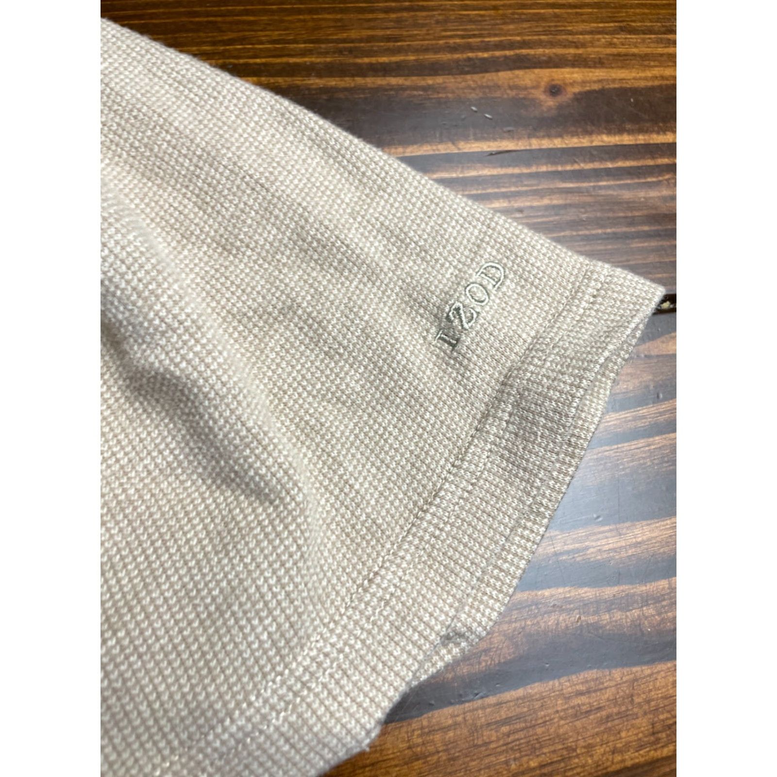 Izod Izod Polo Shirt Mens L Tan Golf Short Sleeve Button Up Logo Embroidered Polo Capable Embroidered Logo Size US L / EU 52-54 / 3 - 5 Thumbnail