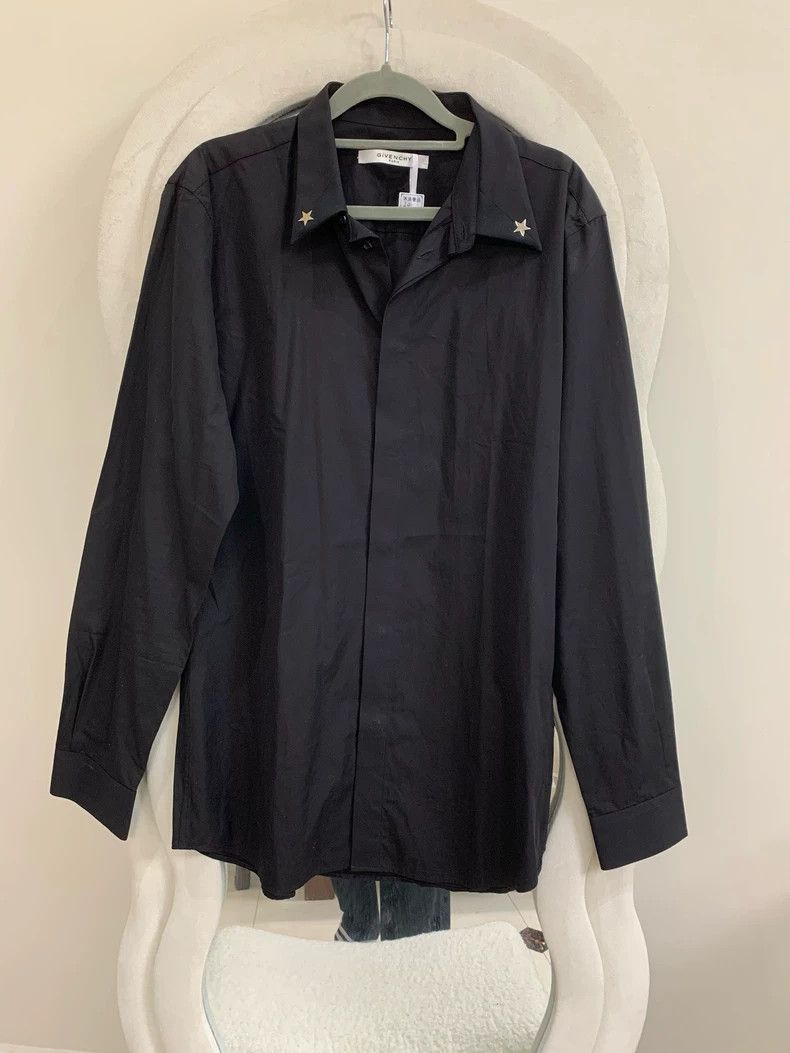 Givenchy Givenchy Long-sleeved shirt with a metal three-dimensional Size US L / EU 52-54 / 3 - 2 Thumbnail