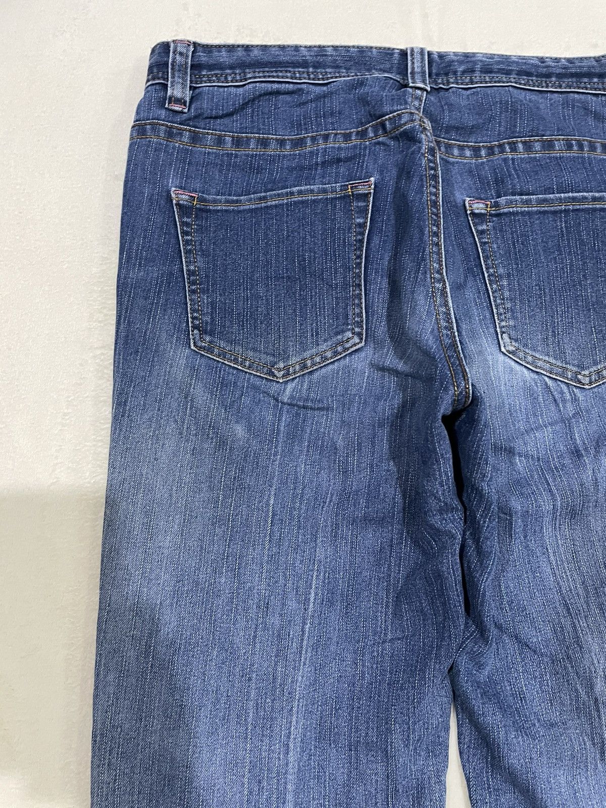 Japanese Brand Vintage Boot Cut Distress Ripped Faded Denim Jeans Size US 31 - 15 Thumbnail