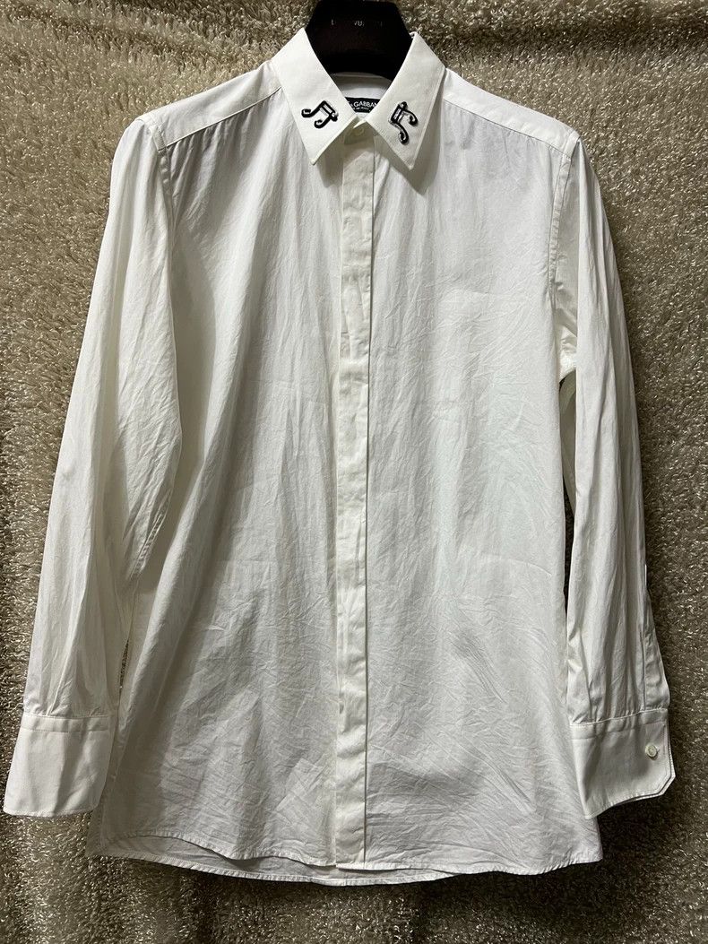 Dolce & Gabbana Dolce & Gabbana Men's Casual White Shirt Size US S / EU 44-46 / 1 - 1 Thumbnail