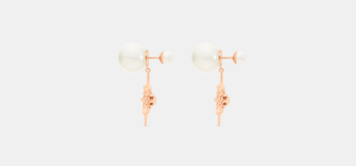 Dior o1w1db10424 Size: OS Dior Tribales Earrings in White/Pink Size ONE SIZE - 2 Thumbnail