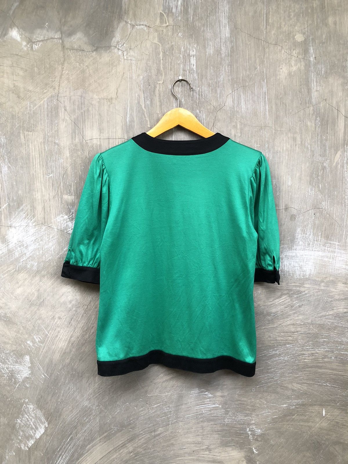 Designer × Yves Saint Laurent Vintage Yves Saint Laurent Button Up Tshirt Size M / US 6-8 / IT 42-44 - 8 Thumbnail