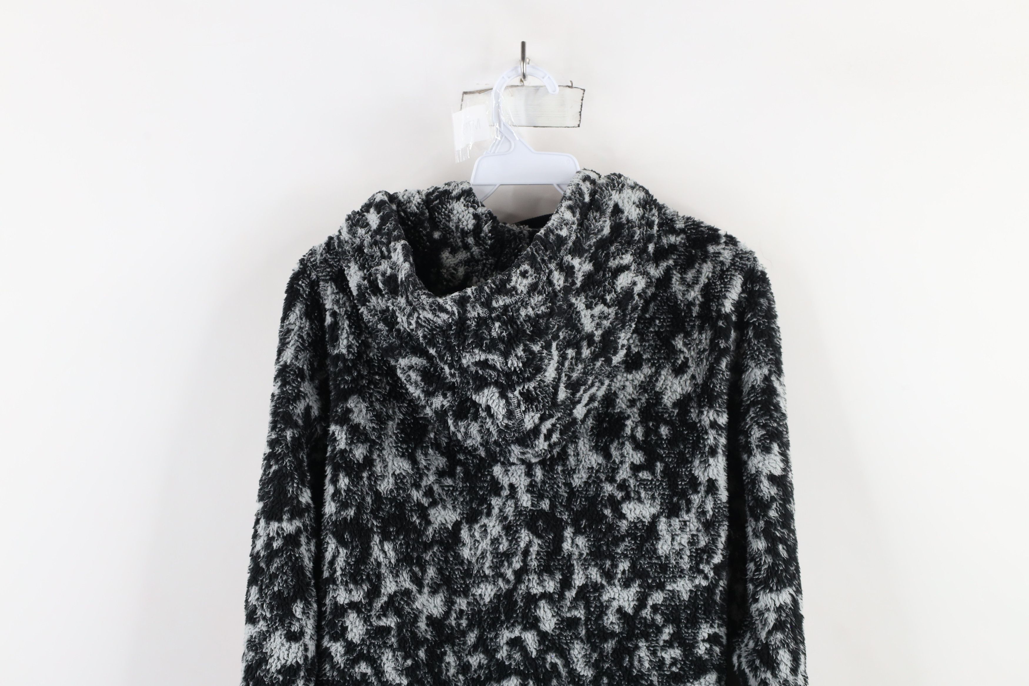 Athleta × Vintage Athleta Sherpa Deep Pile Fleece Jacquard Hoodie Sweatshirt Size XS / US 0-2 / IT 36-38 - 11 Thumbnail