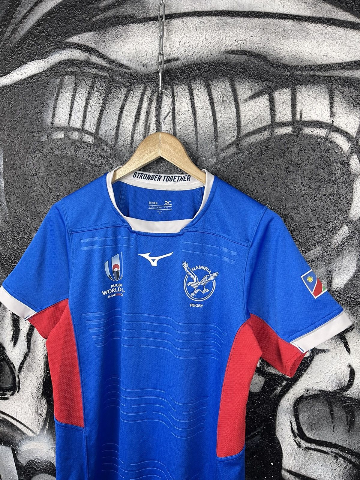 Mizuno Mizuno Namibia Rugby Jersey From Japan World Cup 2019 Jersey Size US S / EU 44-46 / 1 - 3 Thumbnail