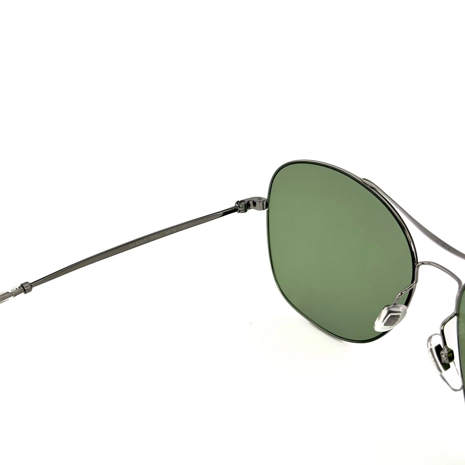 Gucci GUCCI TECHNO 0501 Round GG0501S Gray Green Sunglasses 4253 Size ONE SIZE - 6 Thumbnail