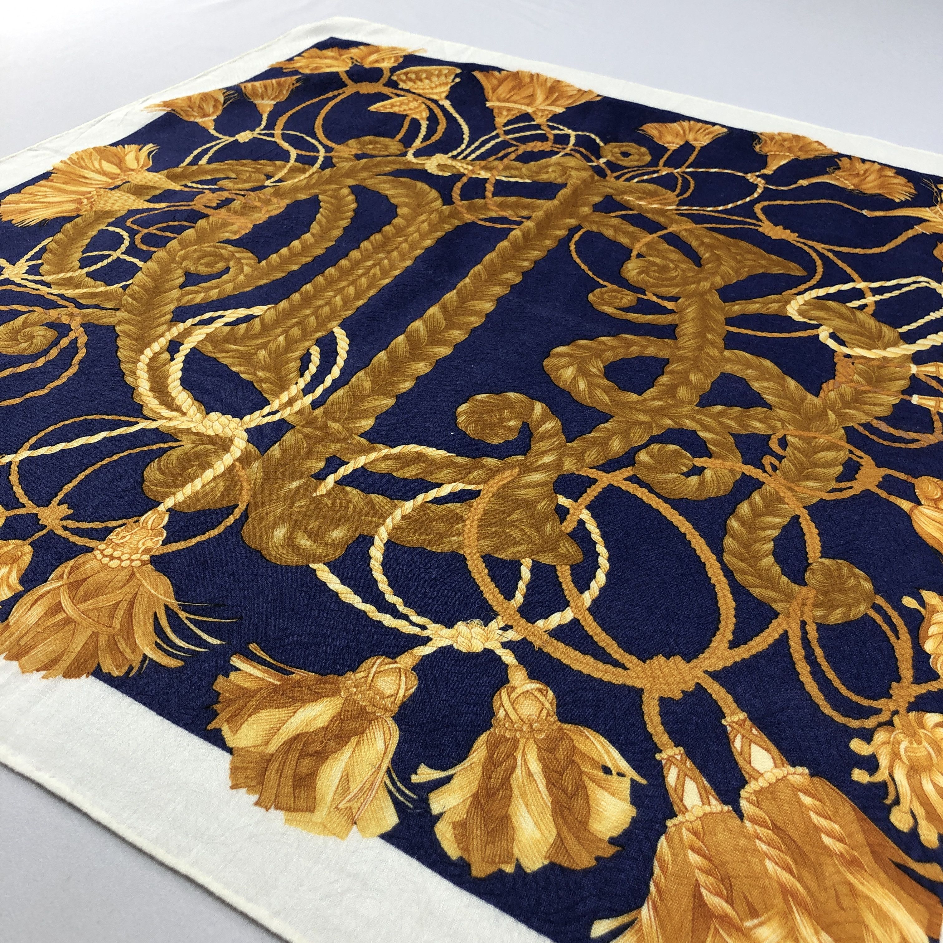 Christian Dior Monsieur Christian Dior Handkerchief Neckerchief Bandana H2840 Size ONE SIZE - 2 Thumbnail