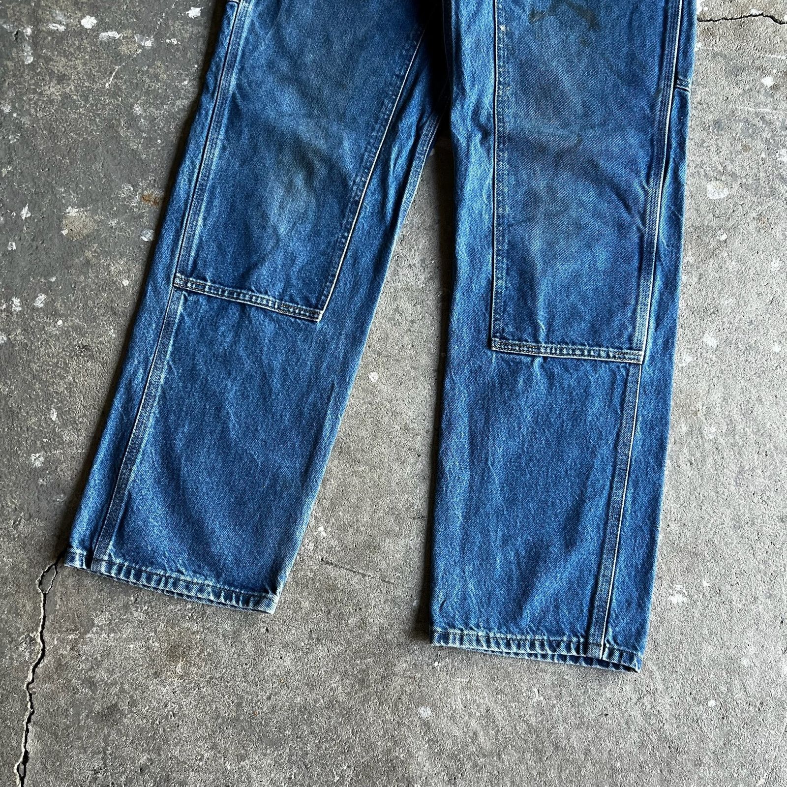 Carhartt × Vintage Carhartt denim blue jean double knee work carpenter pants Size US 29 - 4 Thumbnail