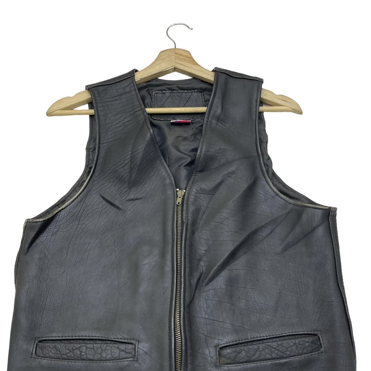 Harley Davidson 🔥Vintage Branded Garment Genuine Leather Vest Jacket Size US S / EU 44-46 / 1 - 3 Thumbnail