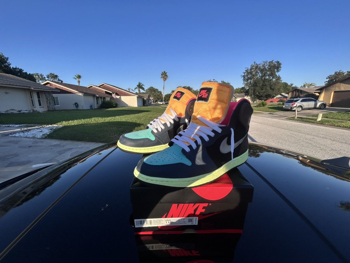 Nike Jordan 1 Retro High - Tokyo Bio Hack Size US 11.5 / EU 44-45 - 7 Thumbnail