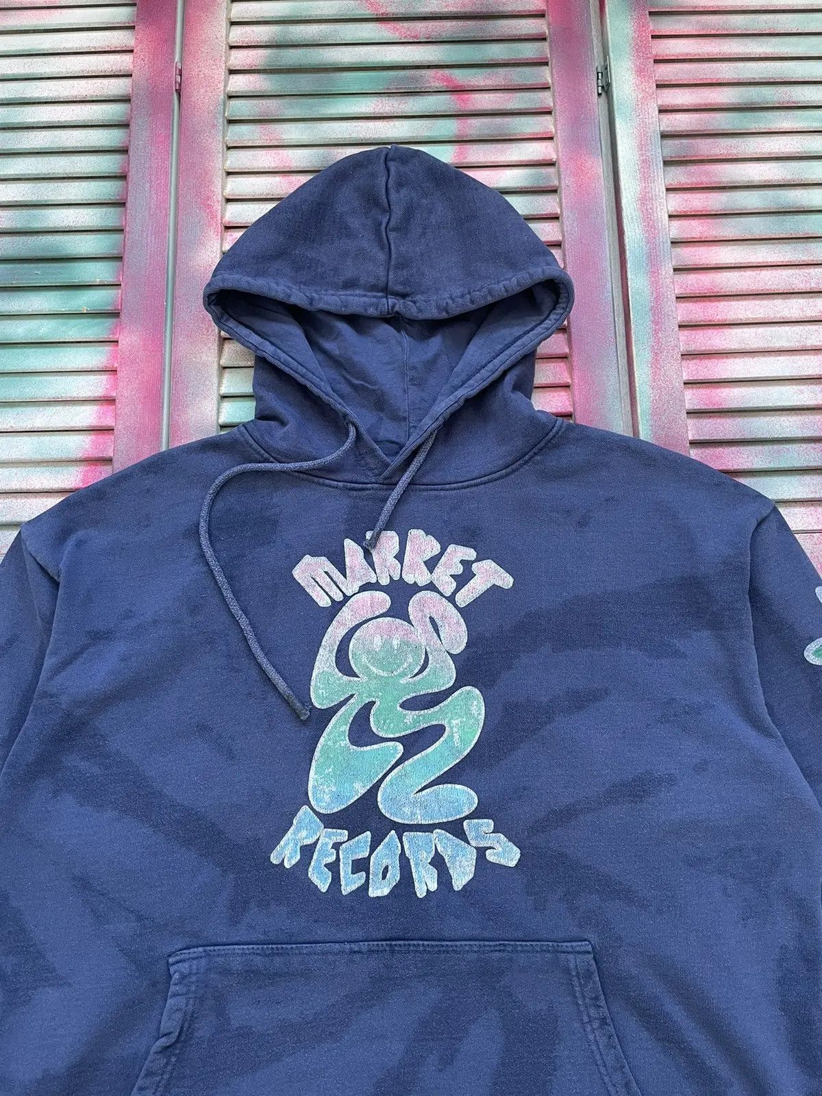 Japanese Brand Market Records X Smiley Studio Hoodie Size US XL / EU 56 / 4 - 5 Thumbnail