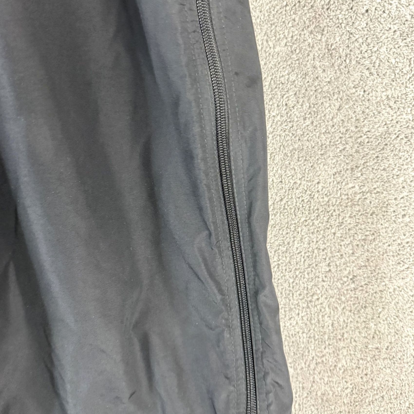 Vintage L.L.Bean Rain Pants Mens 2XLT Black Nylon Water Resistant Zip Side Hiking Pants Weather Resistant Outdoorsmen Trekking Size US 39 - 4 Thumbnail