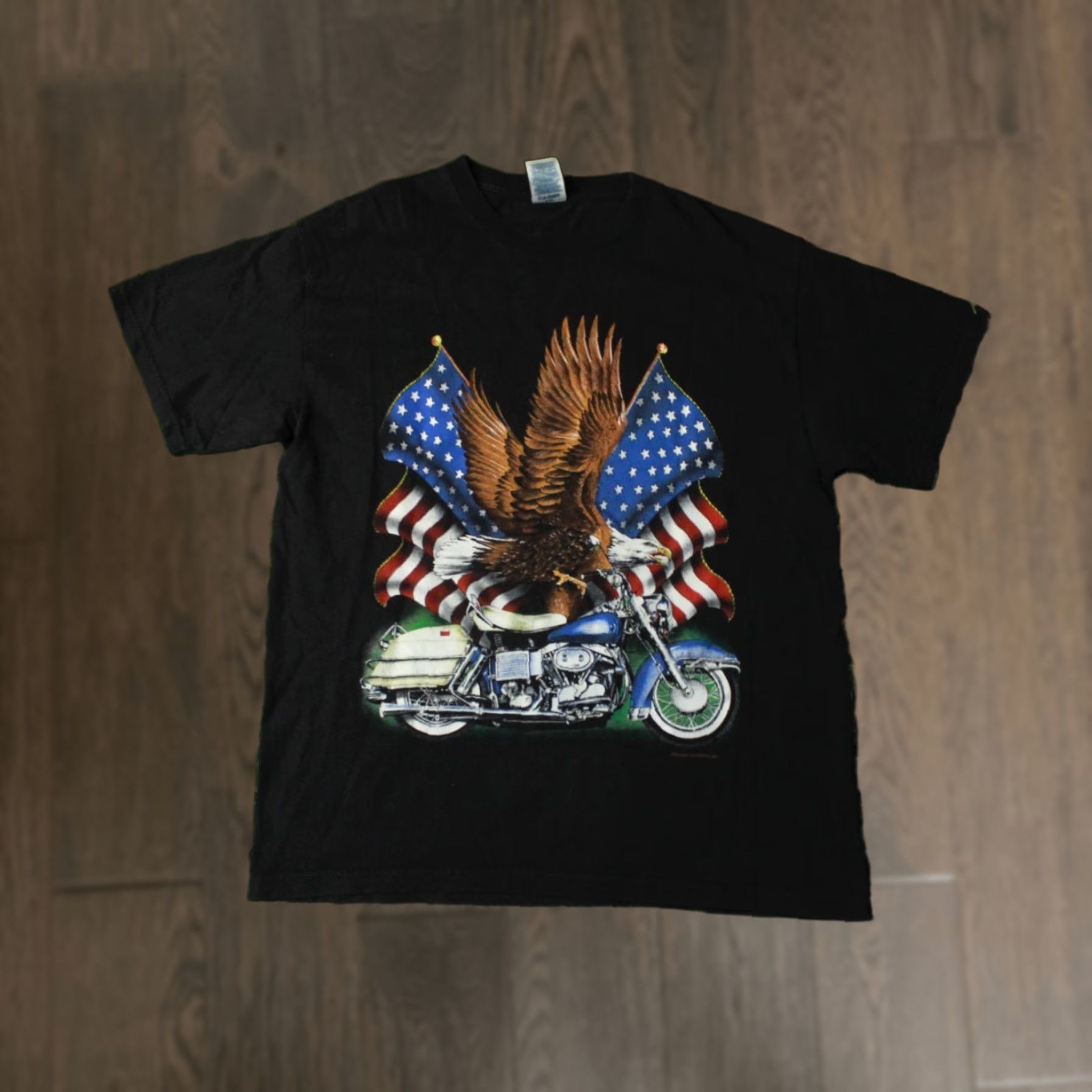 Delta Nike Shirt Mens L Delta USA Eagle Motorcycle Thunder Sportswear Band T-Shirt Black 2000s Size US L / EU 52-54 / 3 - 1 Thumbnail