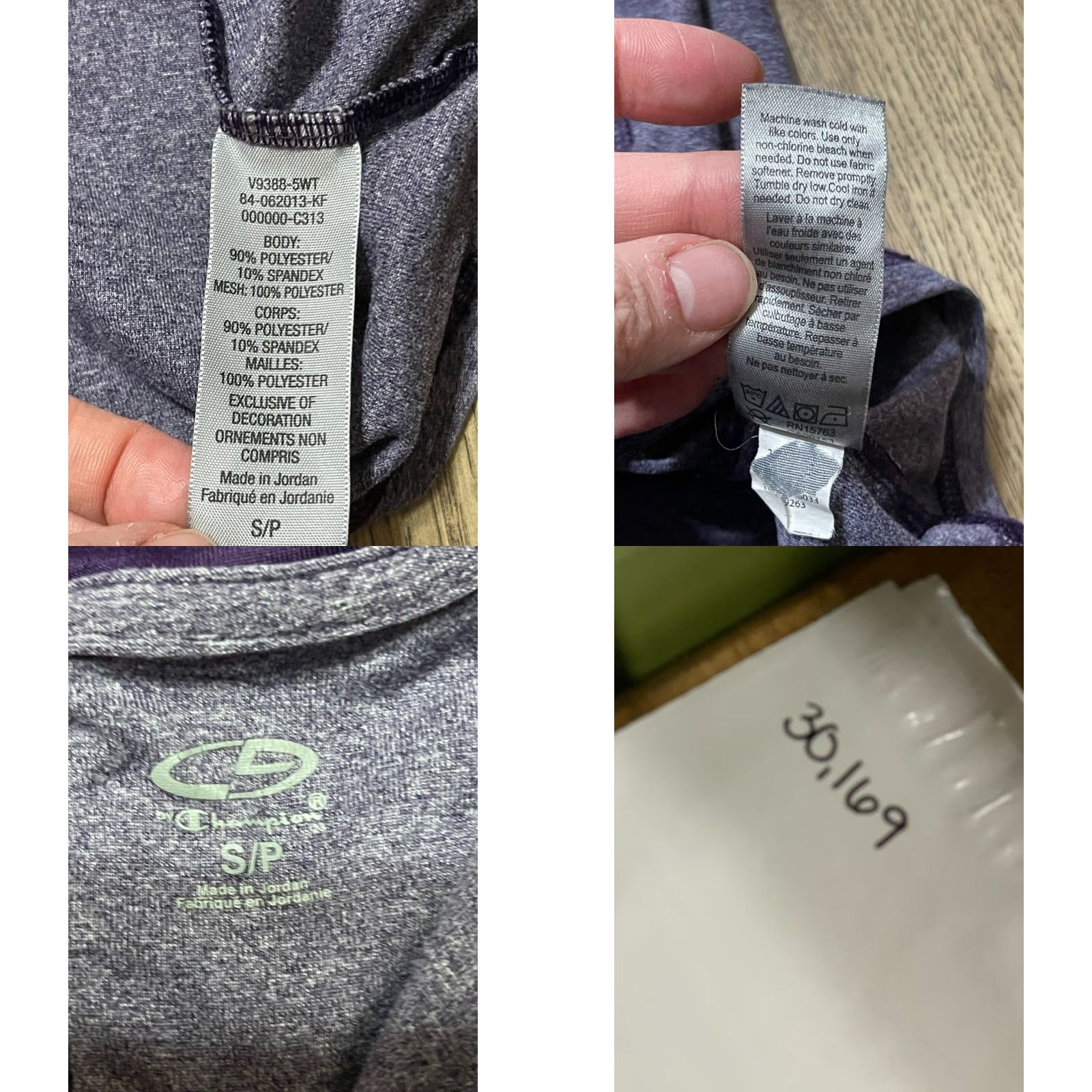 Champion Champion Shirt Women's Small Purple 1/4 Zip Pullover Long Sleeve Mock Neck Casual Modern Fall Summer Spring - Ladies Regular Fit Size S / US 4 / IT 40 - 8 Thumbnail
