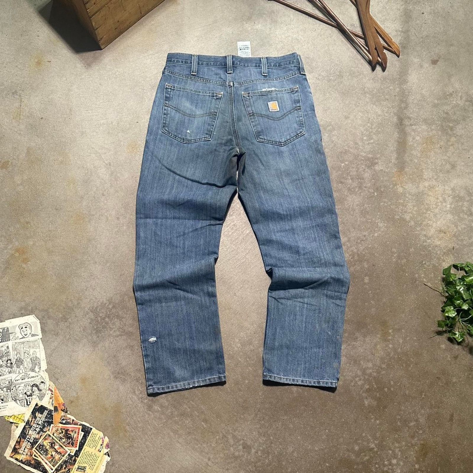 Carhartt Vintage Carhartt Distressed Stained Jeans Relaxed Fit Pants Size US 32 / EU 48 - 2 Thumbnail