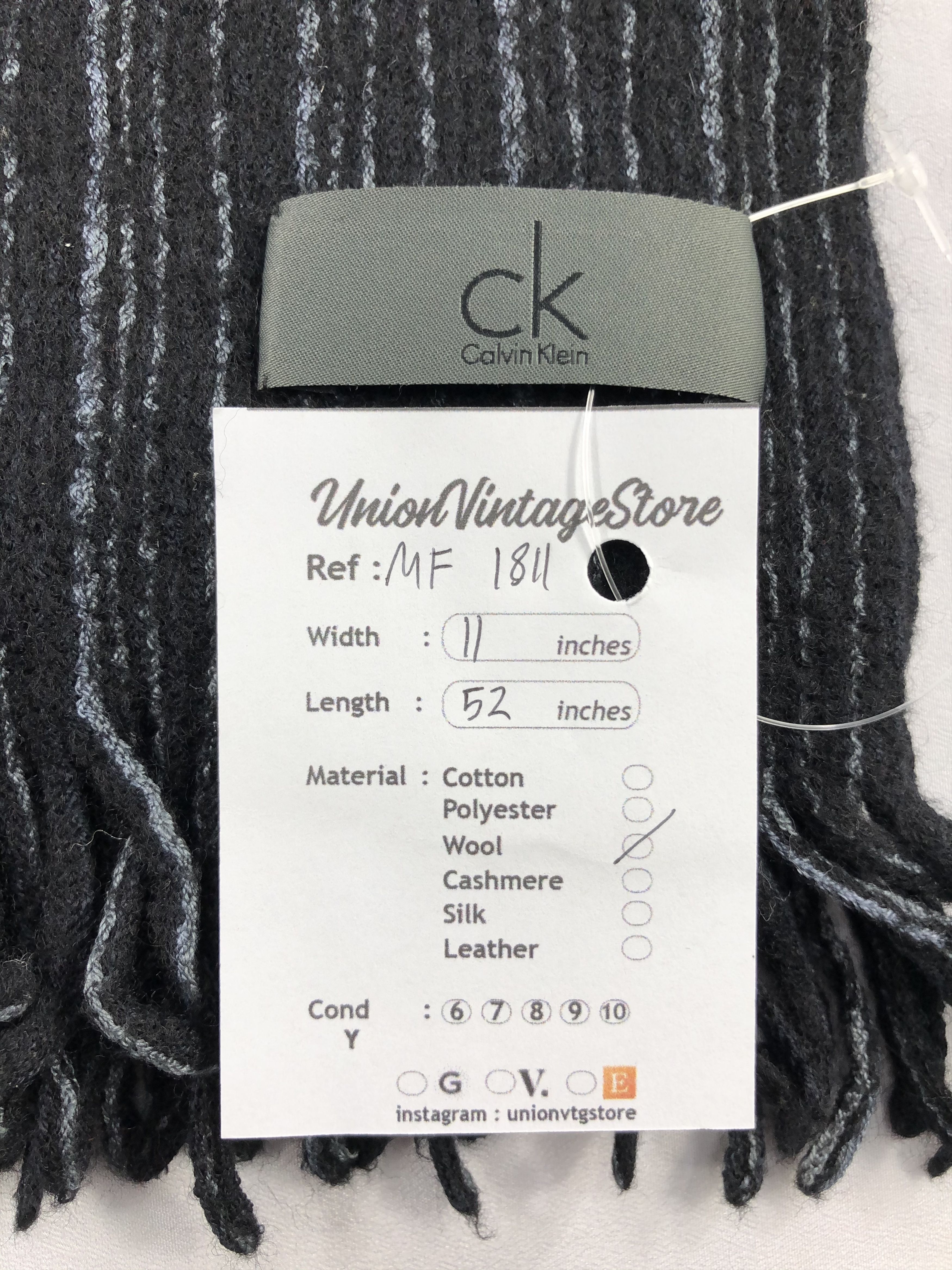 Calvin Klein Vintage Calvin Klein Scarf/Muffler/Neckwear MF1811 Size ONE SIZE - 6 Thumbnail