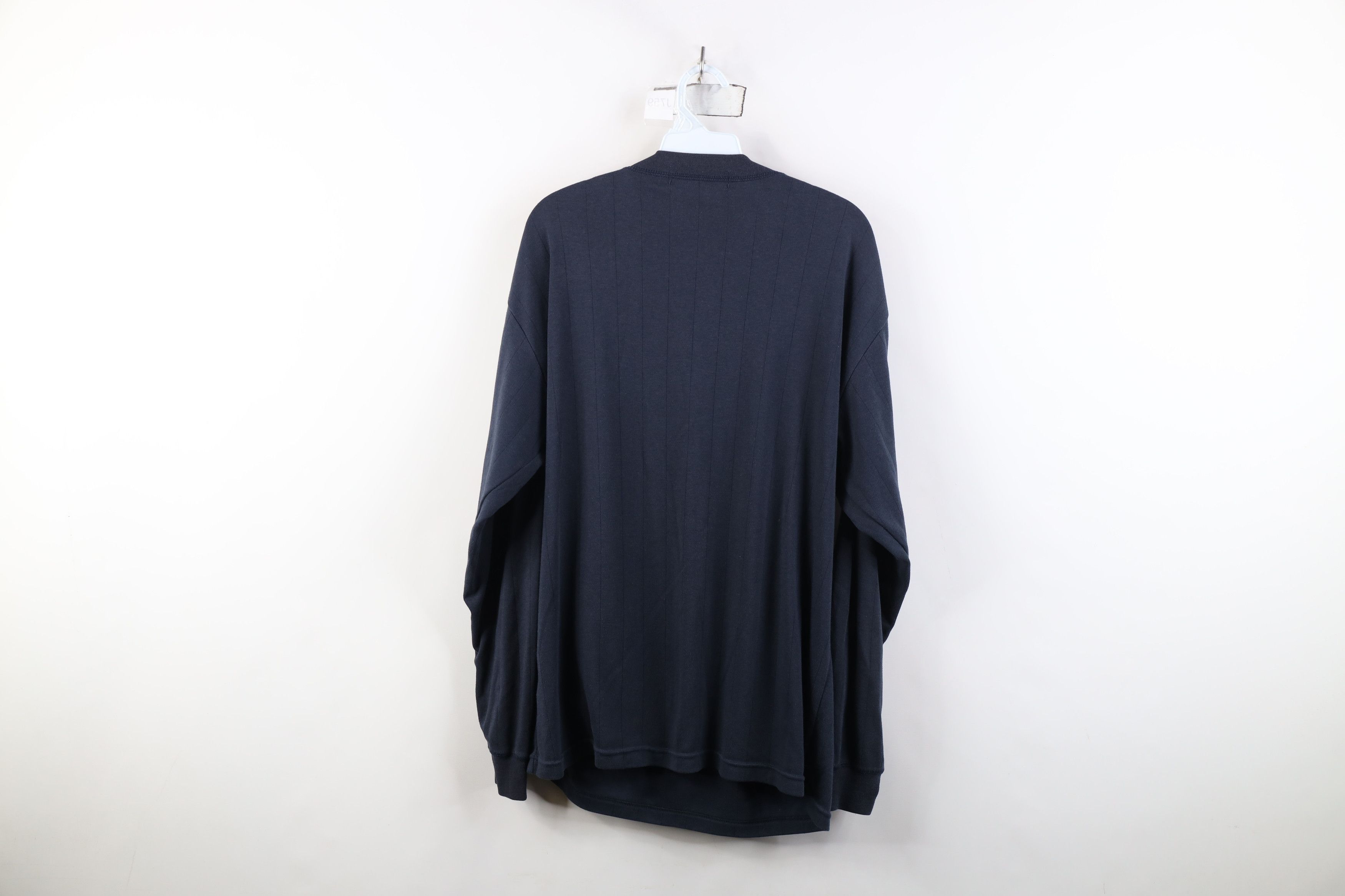 Vintage Vintage 90s Streetwear Knit Long Sleeve Henley T-Shirt Size US L / EU 52-54 / 3 - 10 Thumbnail