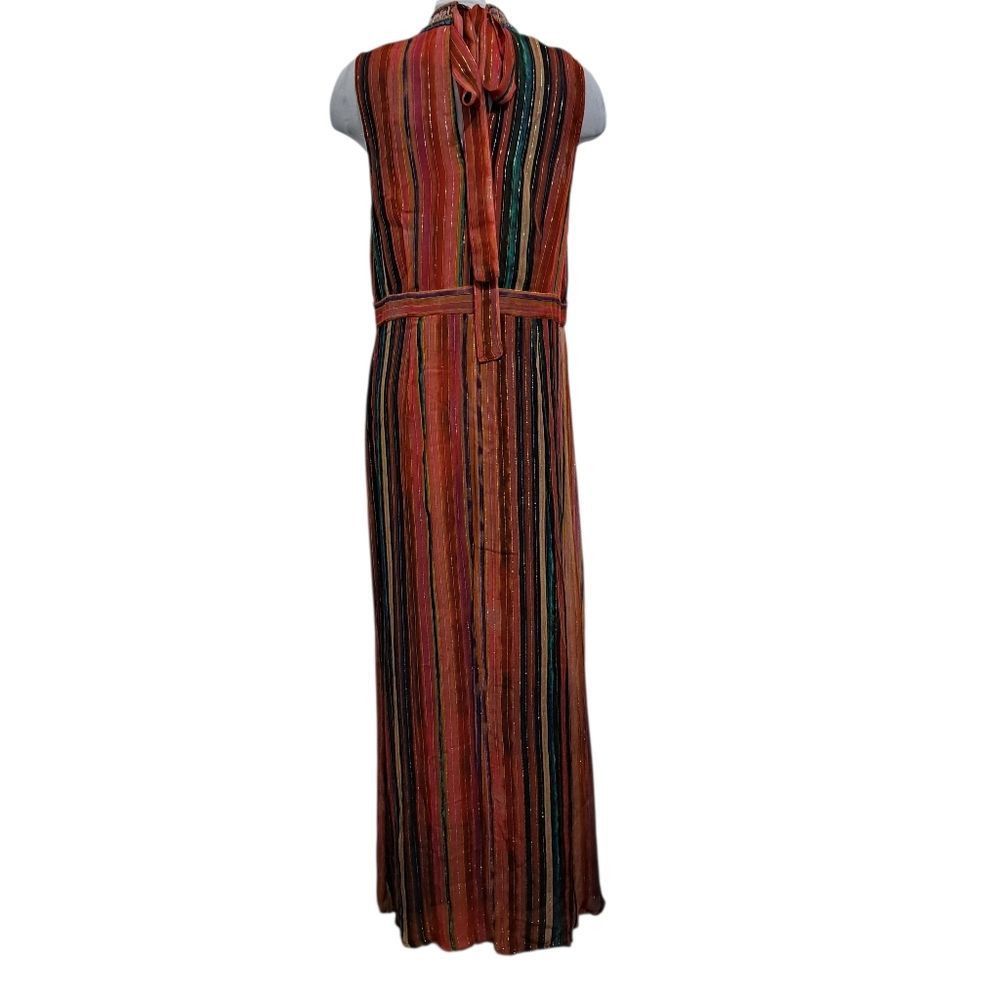 Anthropologie Anthropologie Blank London Halterneck Textured Metallic Maxi Size XL / US 12-14 / IT 48-50 - 4 Thumbnail