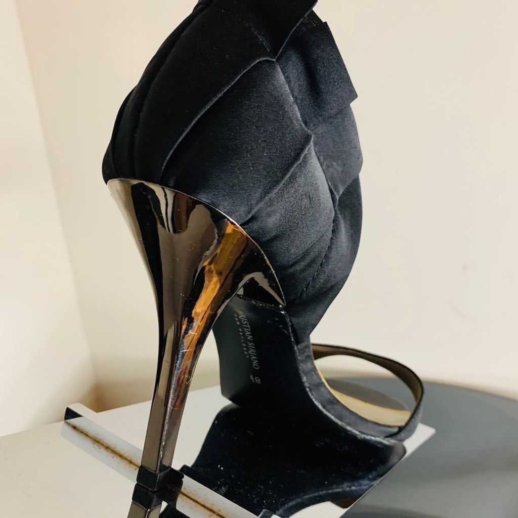 Other Christian Siriano Black Satin pumps size 8.5 Size US 8.5 / IT 38.5 - 3 Thumbnail