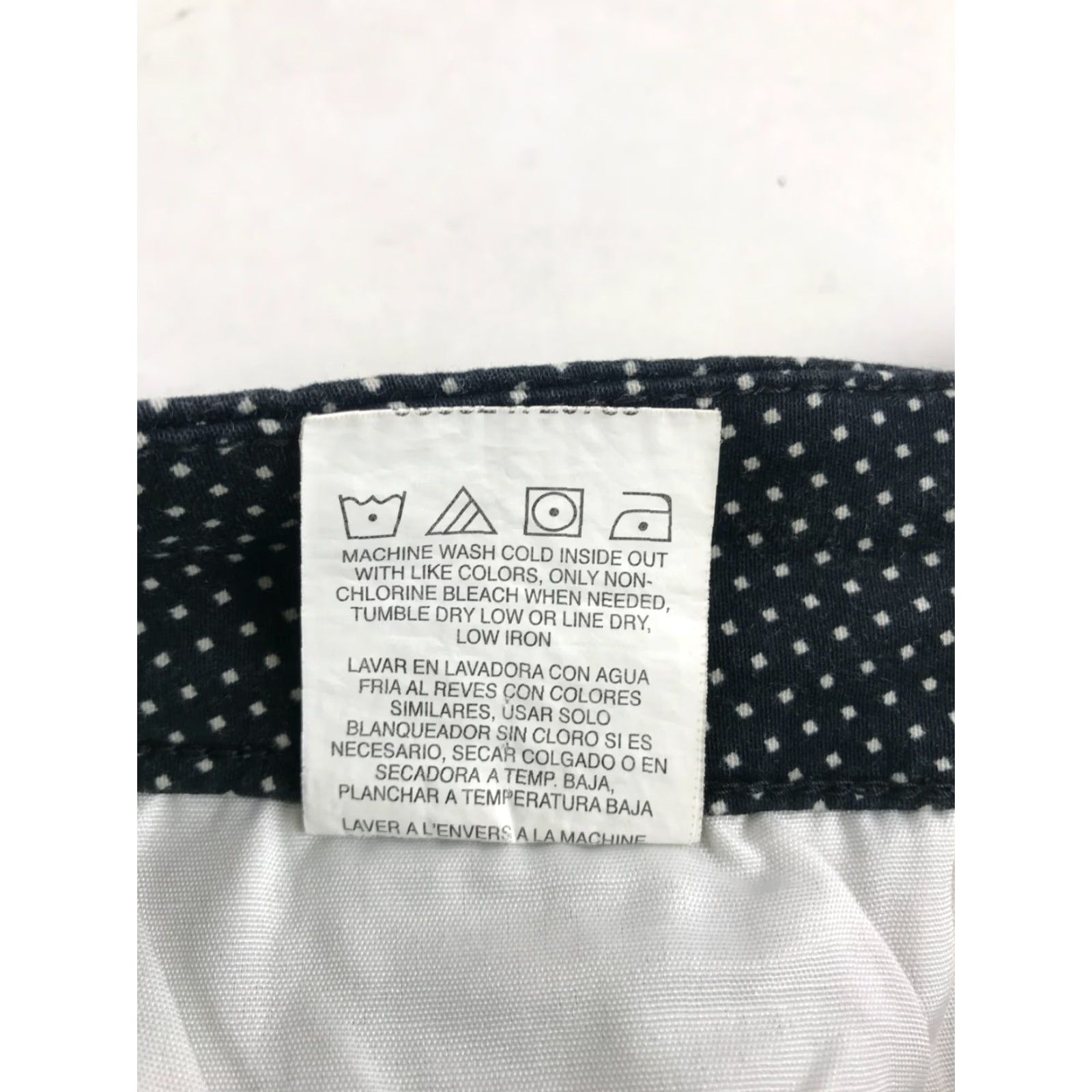 Lee Lee Pants Women's 12 Black Polka Dot Mid Rise Straight Leg Capri Pants Size 34" / US 12 / IT 48 - 7 Thumbnail