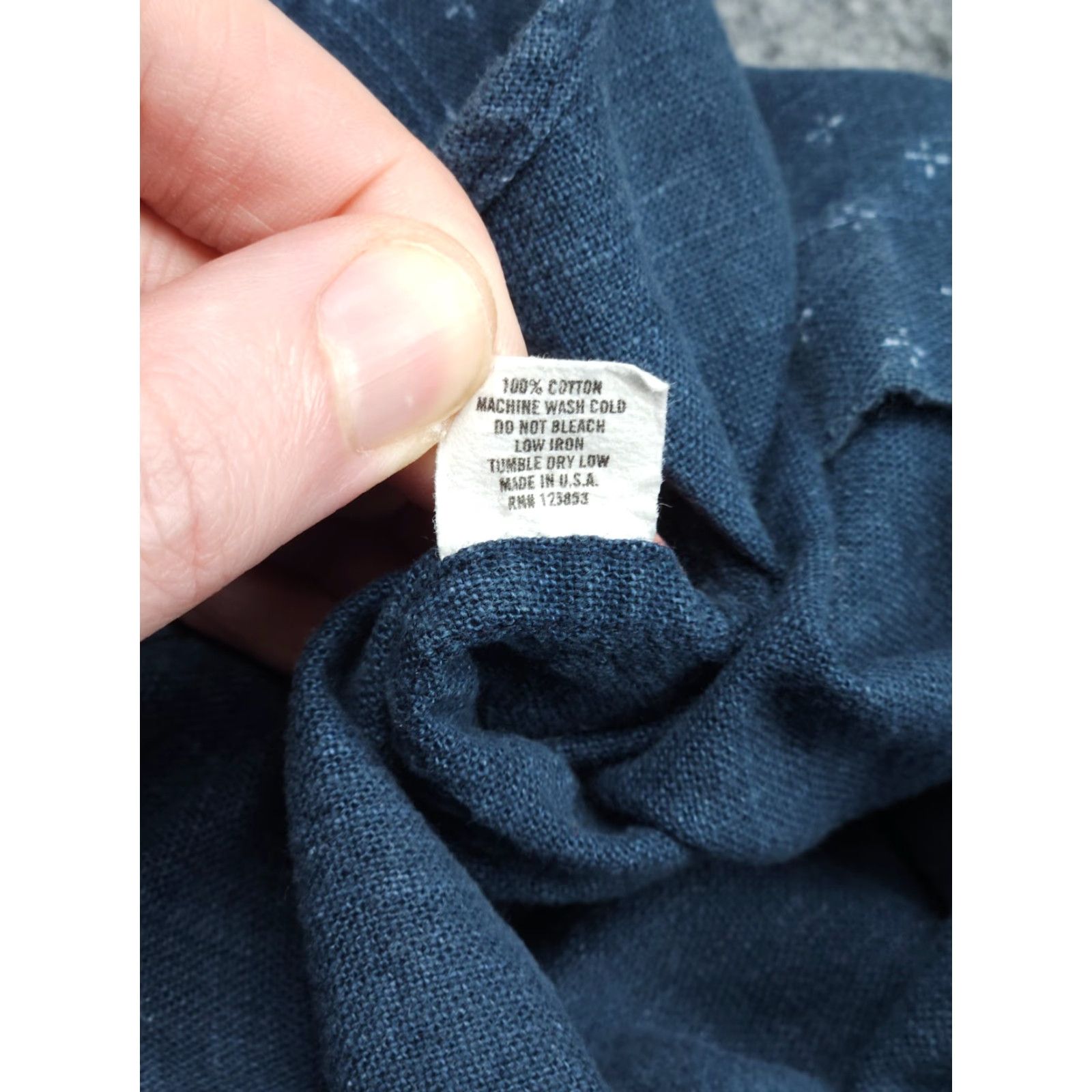 Taylor Stitch Taylor Stitch Flannel Shirt Men's 42 Blue Geometric AOP Button Up Mid-Weight Size US XL / EU 56 / 4 - 6 Thumbnail