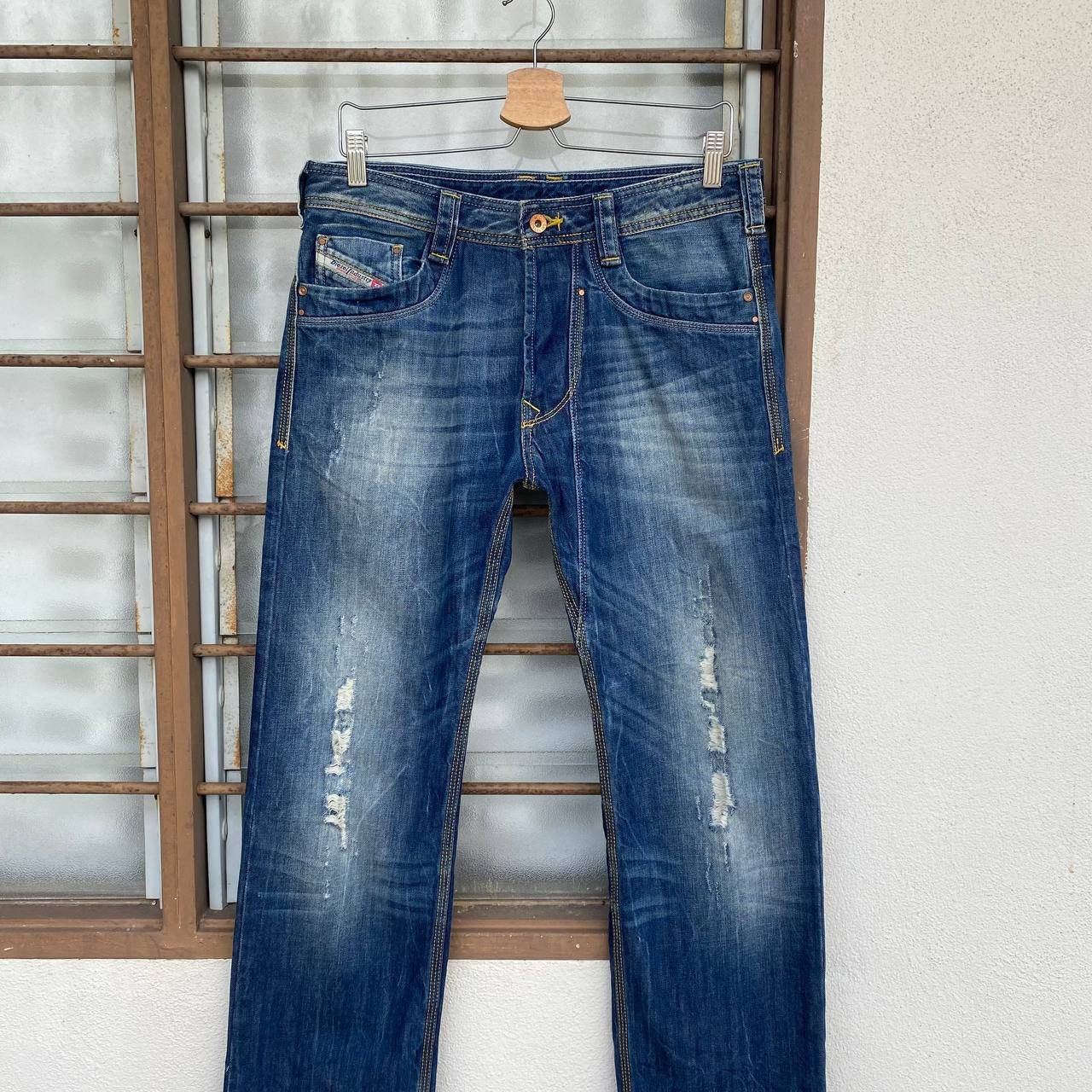 Diesel DIESEL INDUSTRY TIMMEN REGULAR STRAIGHT DISTRESSED BJO7-15 Size US 30 / EU 46 - 10 Thumbnail