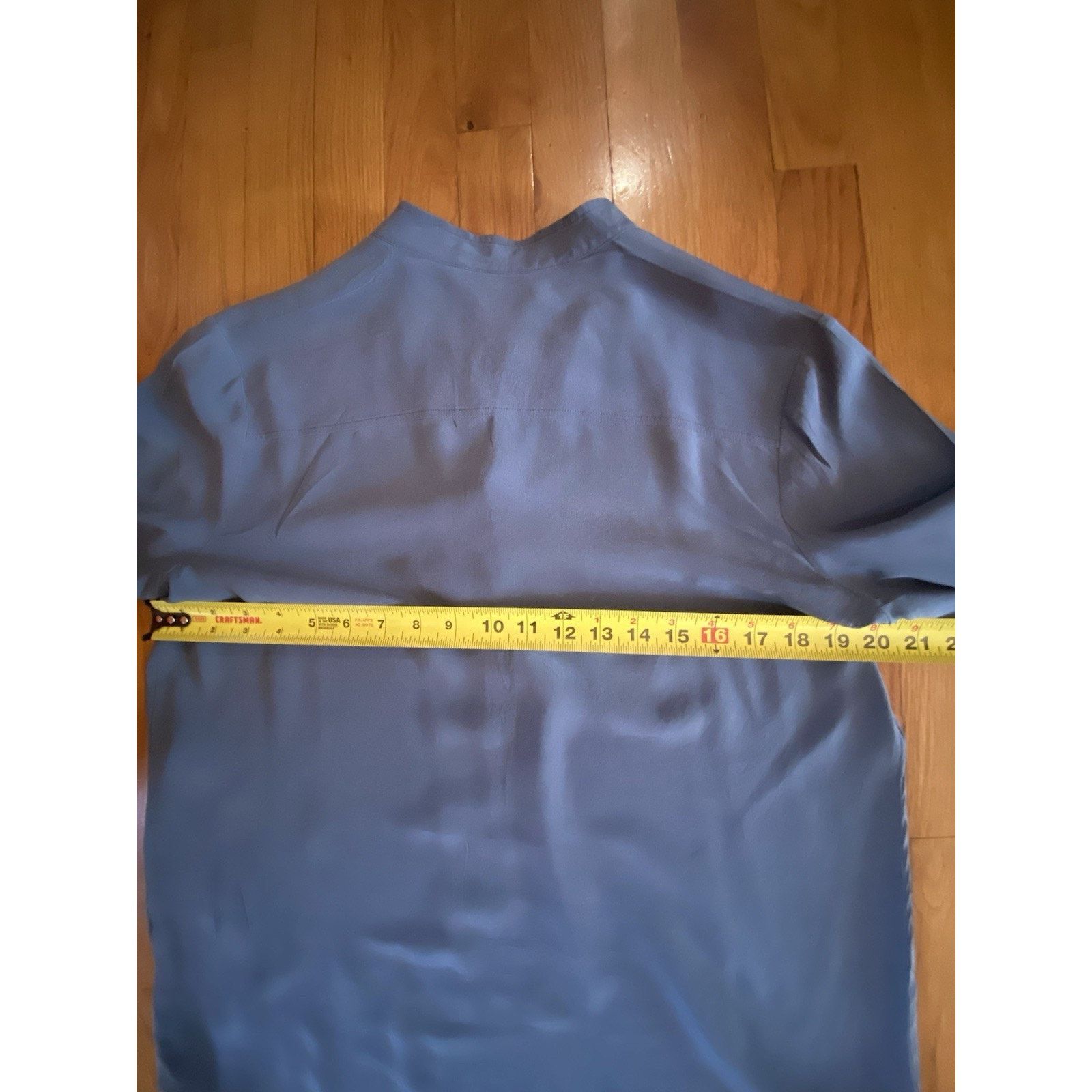 Stella McCartney Stella McCartney long sleeve silk blue blouse sz 42/med Size M / US 6-8 / IT 42-44 - 7 Thumbnail