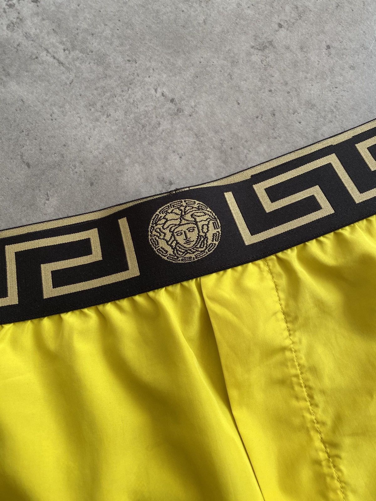 Versace Versace Greca Border Medusa Yellow/BlackSwim Shorts Size US 30 / EU 46 - 2 Thumbnail