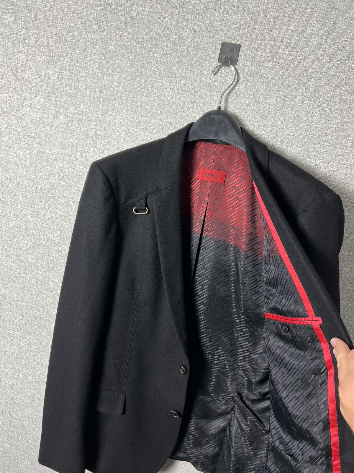 Hugo Boss Rare Hugo Boss Virgin Wool Designer Blaze Jacket Size 50 Size 40R - 10 Thumbnail