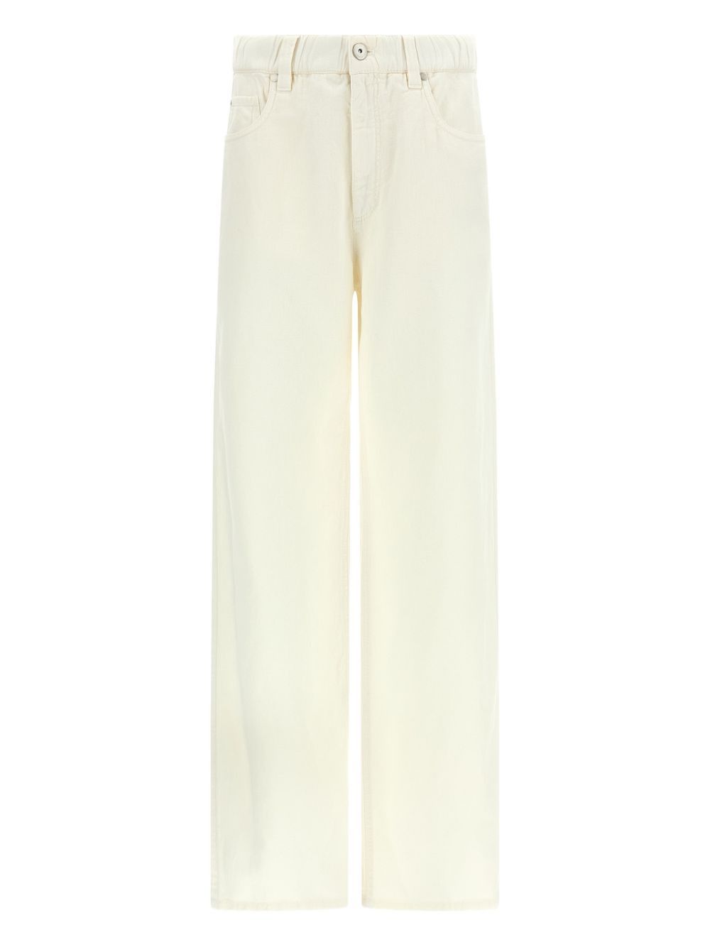 Brunello Cucinelli COTTON AND LINEN BLEND TROUSERS Size 32" / US 10 / IT 46 - 1 Thumbnail