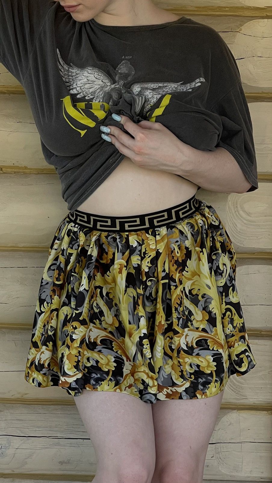 Versace Versace baroque style print mini skirt Size 25" / US 0 / IT 36 - 1 Thumbnail