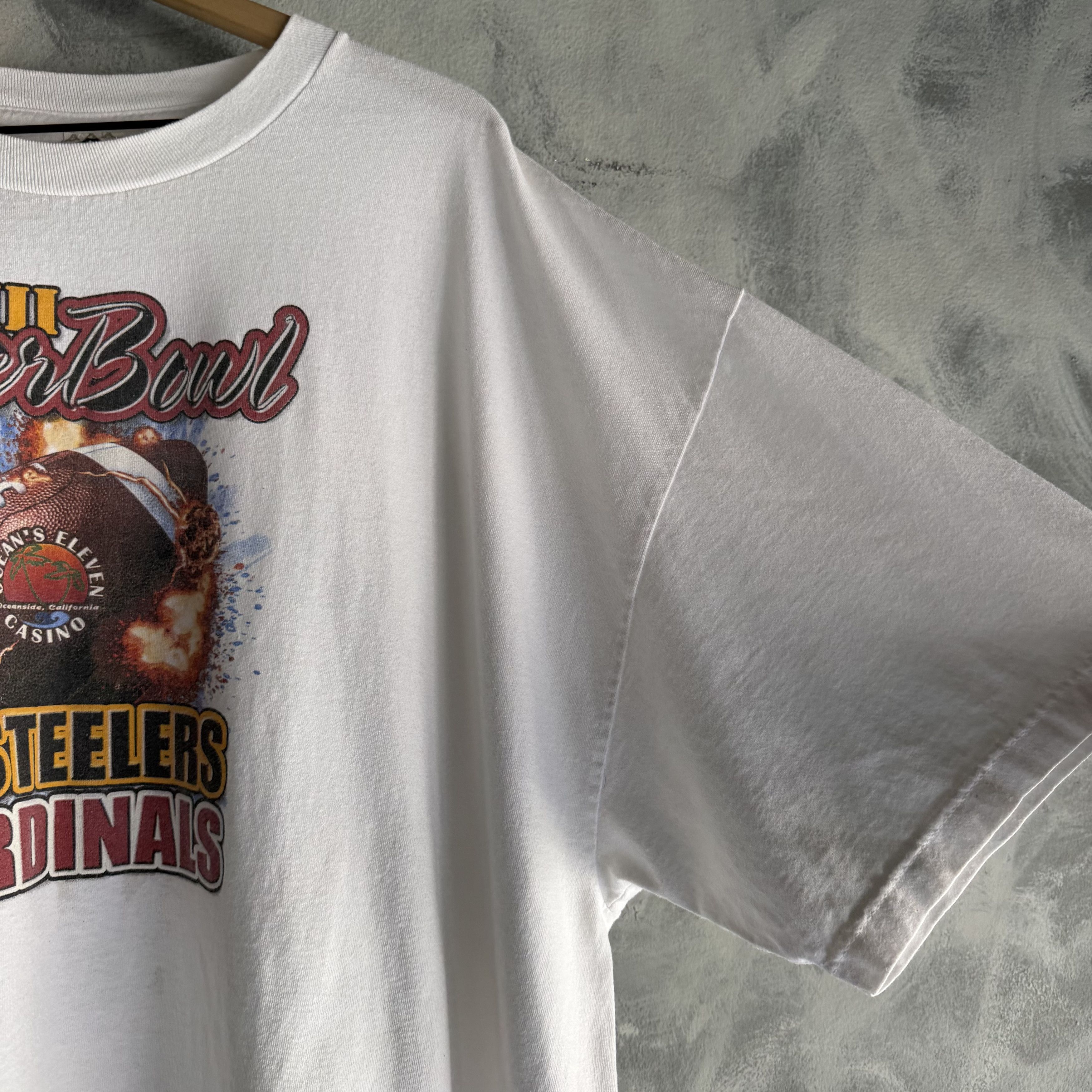 Other Vtg Arizona Cardinals vs Steelers Mens T-Shirt Superbowl NFL Size US XXL / EU 58 / 5 - 3 Thumbnail