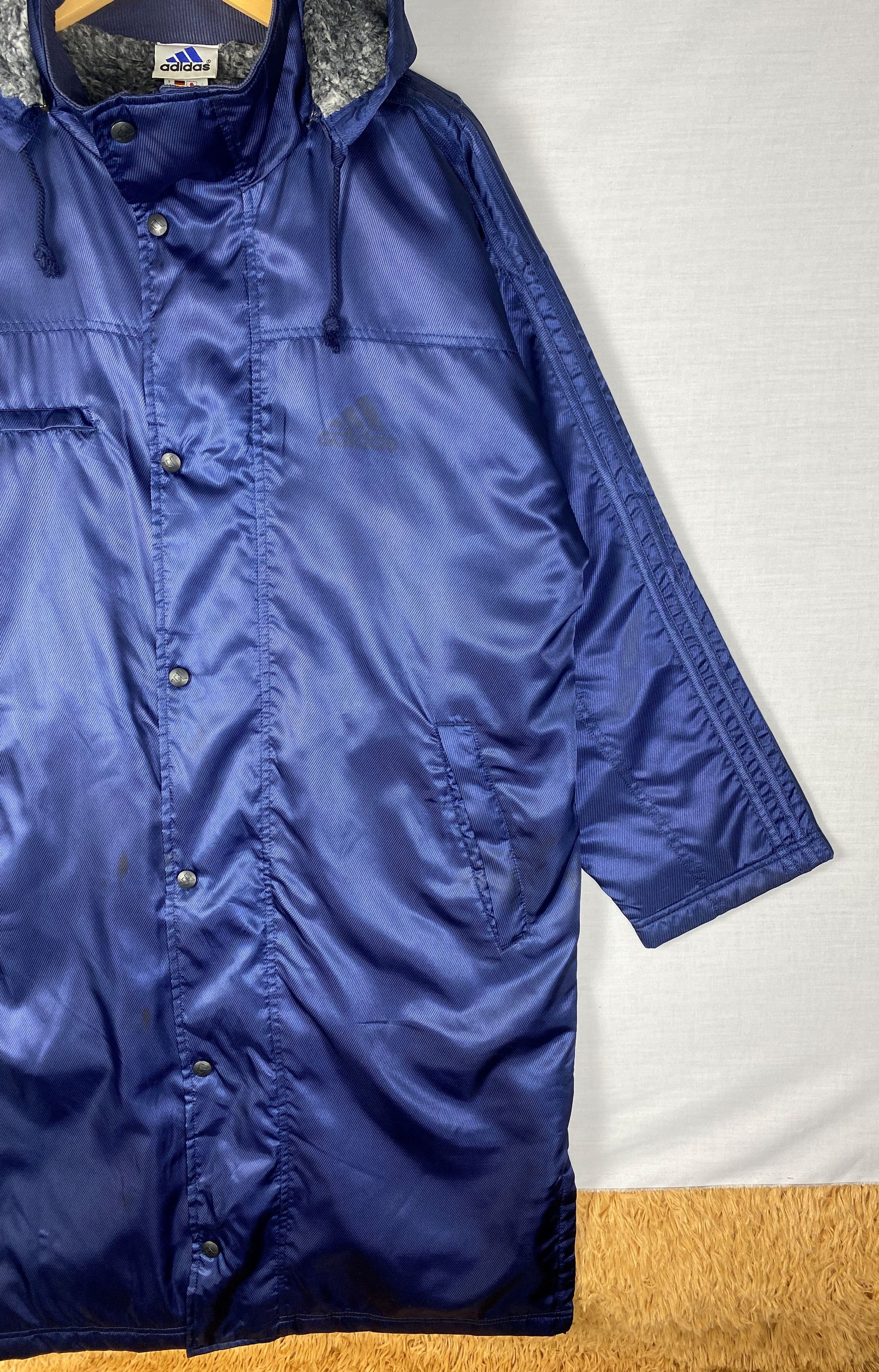 Adidas Vintage Adidas Hoodie Zip Up Fleece Lining Sportwear Jacket Size US M / EU 48-50 / 2 - 2 Thumbnail