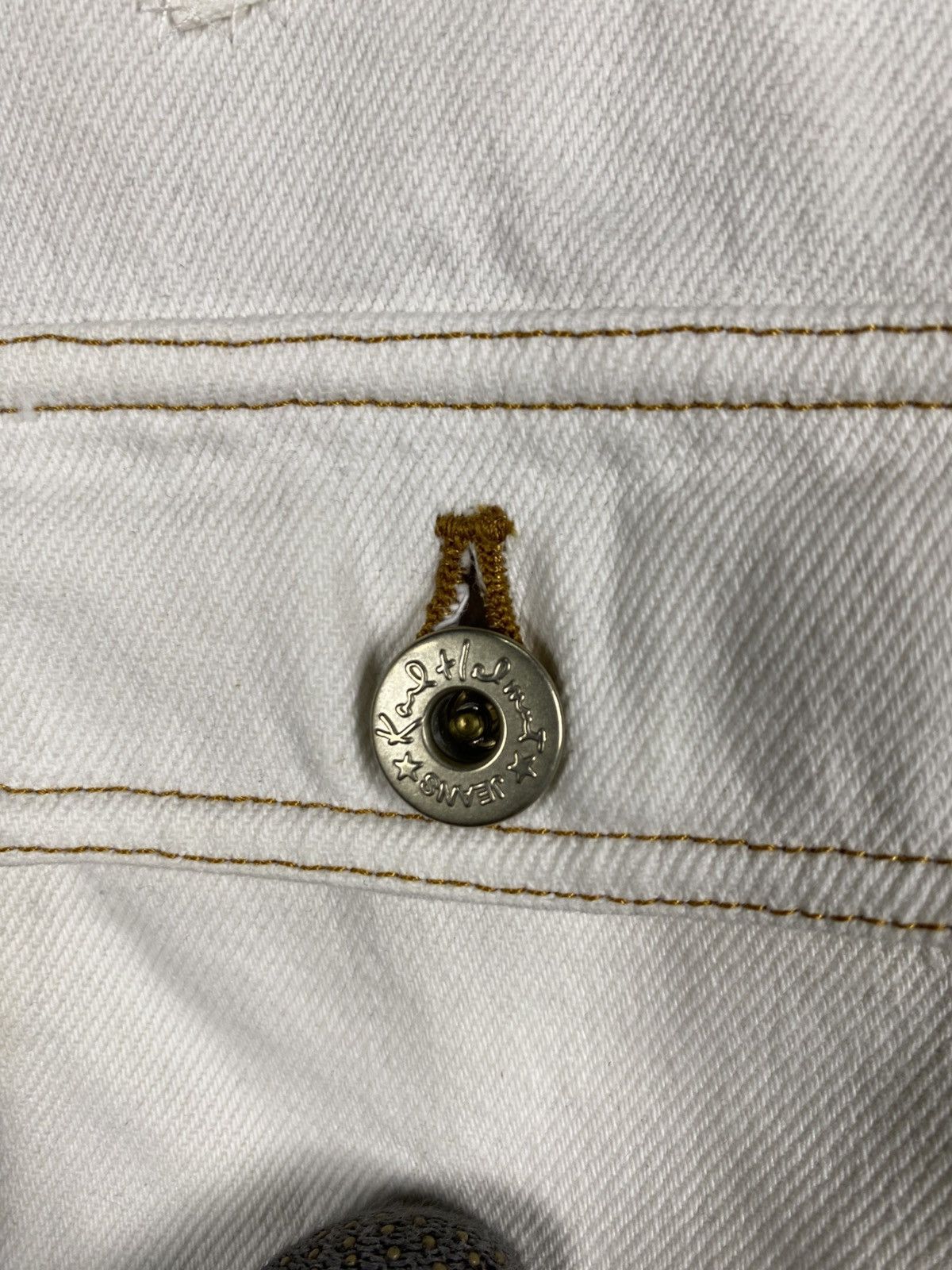 Karl Helmut Vintage Karl Helmut Patchwork Denim Jacket White Japanese Size US M / EU 48-50 / 2 - 11 Thumbnail