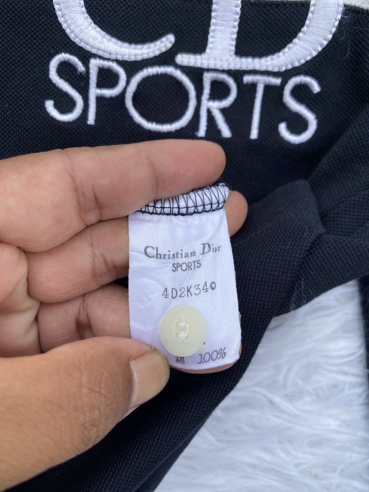 Christian Dior Monsieur Rare Vintage 90s Christian Dior Sport Spellout Polo Shirt Size US M / EU 48-50 / 2 - 13 Thumbnail