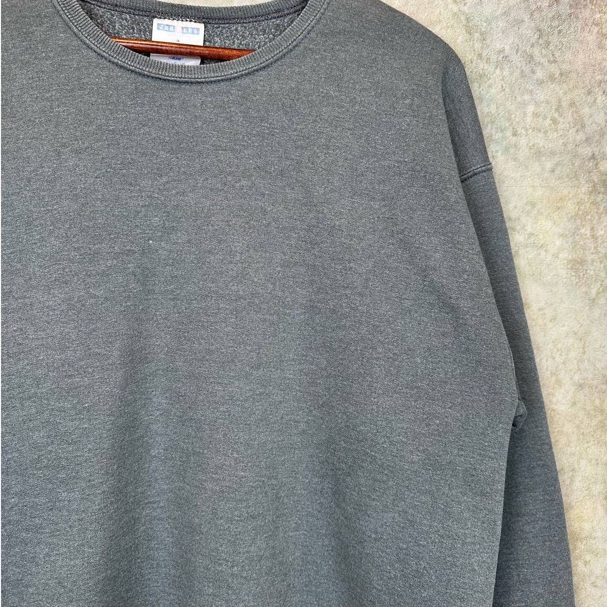 Jerzees × Vintage Vintage 90s Jerzees Blank Sweatshirt Sz L Gray Pullover Size US L / EU 52-54 / 3 - 5 Thumbnail
