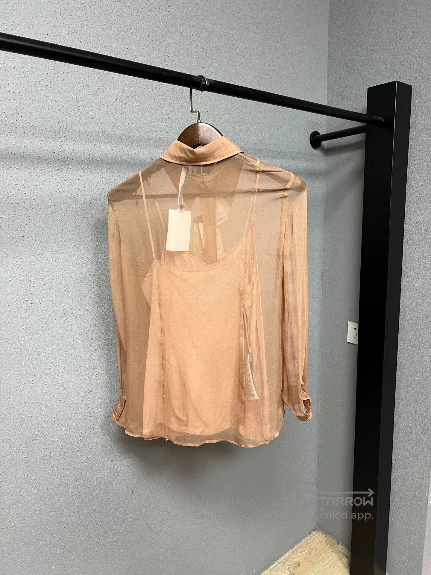 Gucci Gucci Nude Pink Cami Shirt Size 40. Size M / US 6-8 / IT 42-44 - 2 Thumbnail