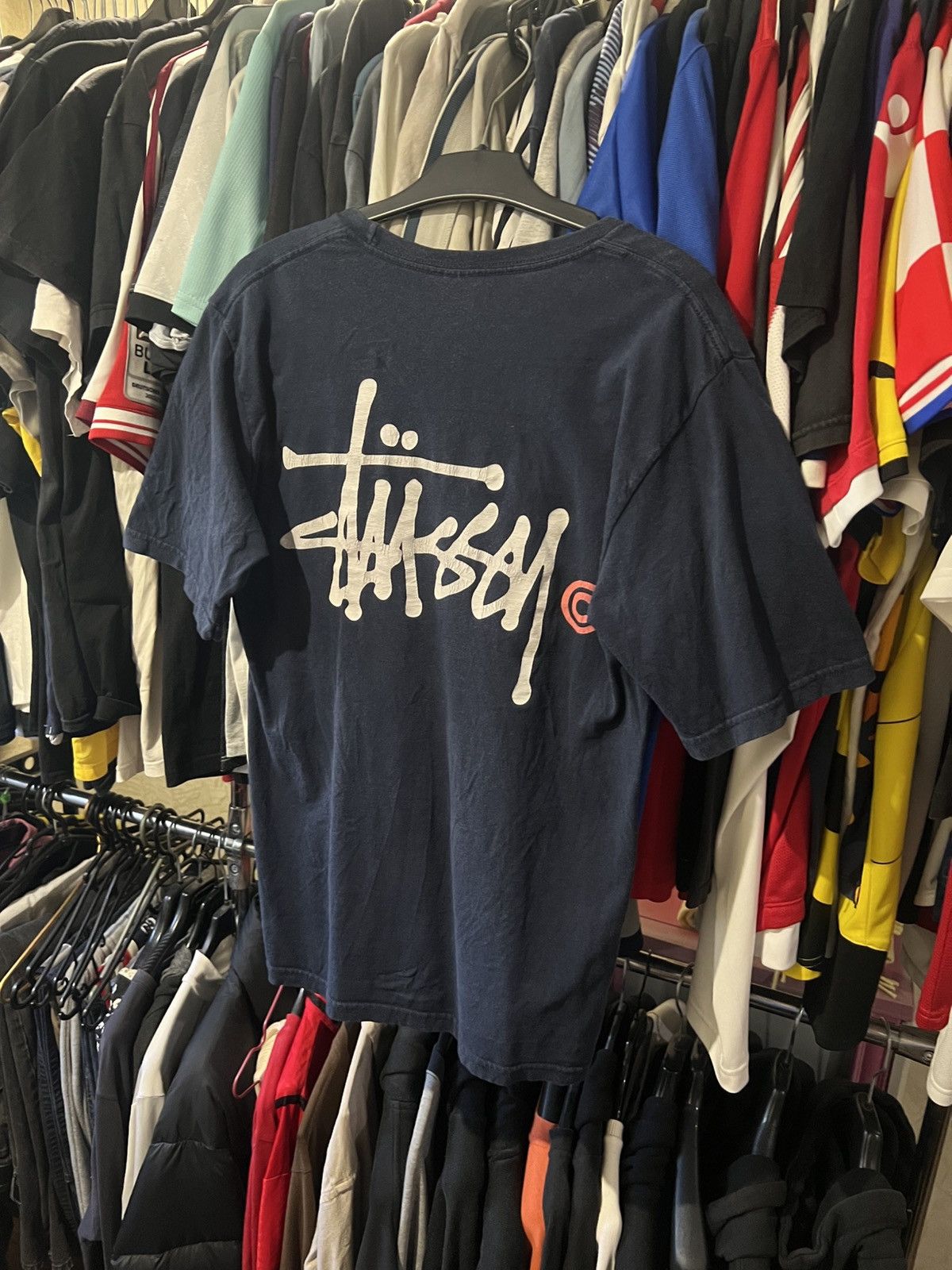 Stussy VINTAGE STUSSY BIG BACK LOGO PRINT AOP T SHIRT DESTROYED Size US S / EU 44-46 / 1 - 1 Thumbnail